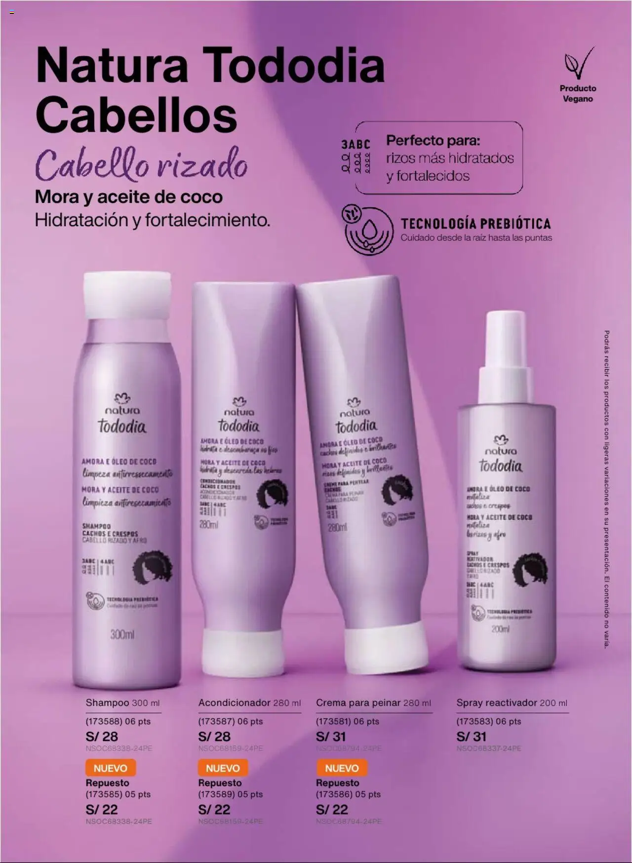 Catálogo Natura válido desde 13.08.2025 | Página: 133 | Productos: Shampoo, Acondicionador, Aceite, Crema
