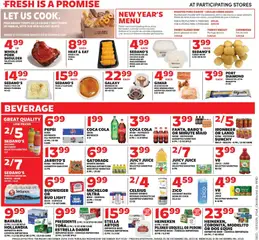 Preview of Sedano's weekly ads valid from 25.12.2025 | Page: 4 | Products: Ham, Juice, Beer, Rice