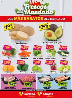 Vista previa de Soriana - Frescos del Mandado Mercado Nuevo León, nuevo folleto de la tienda, válido en México a partir del 12.08.2025