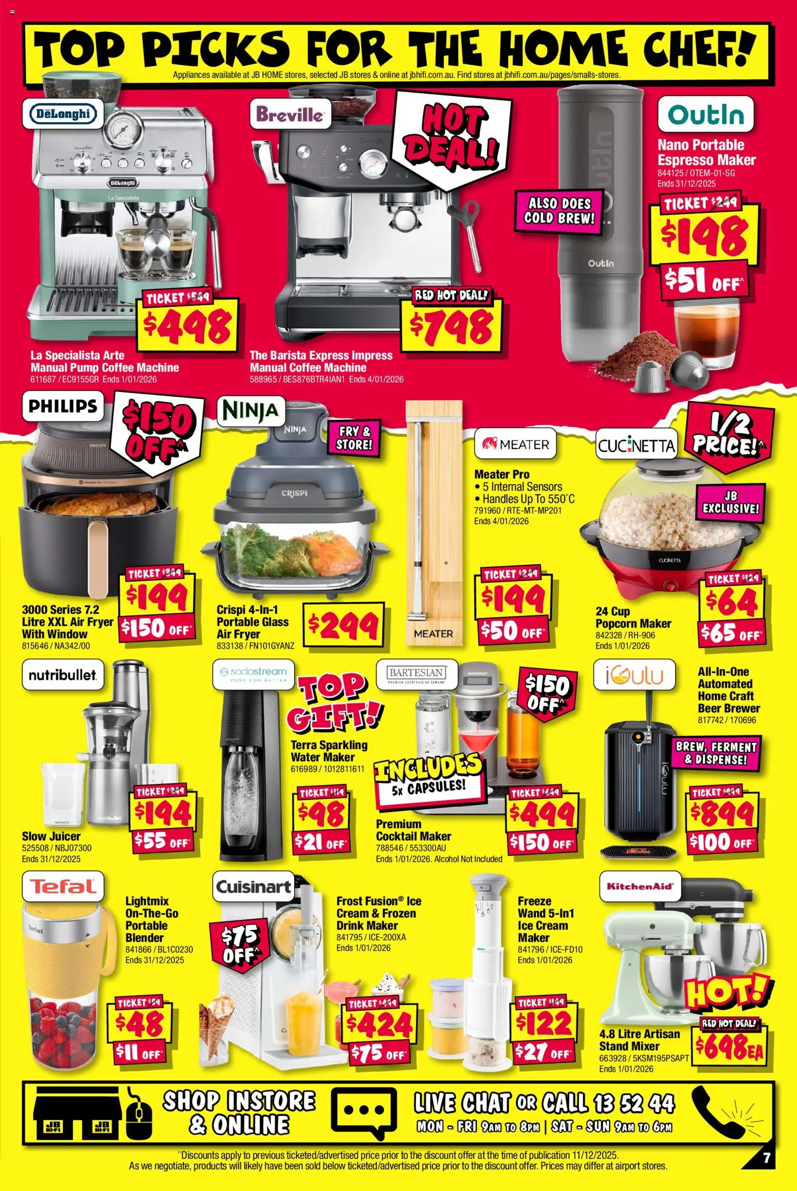 JB Hi-Fi catalogue - valid from 18.12.2025 | Page: 7 | Products: Cream, Popcorn, Water, Mixer