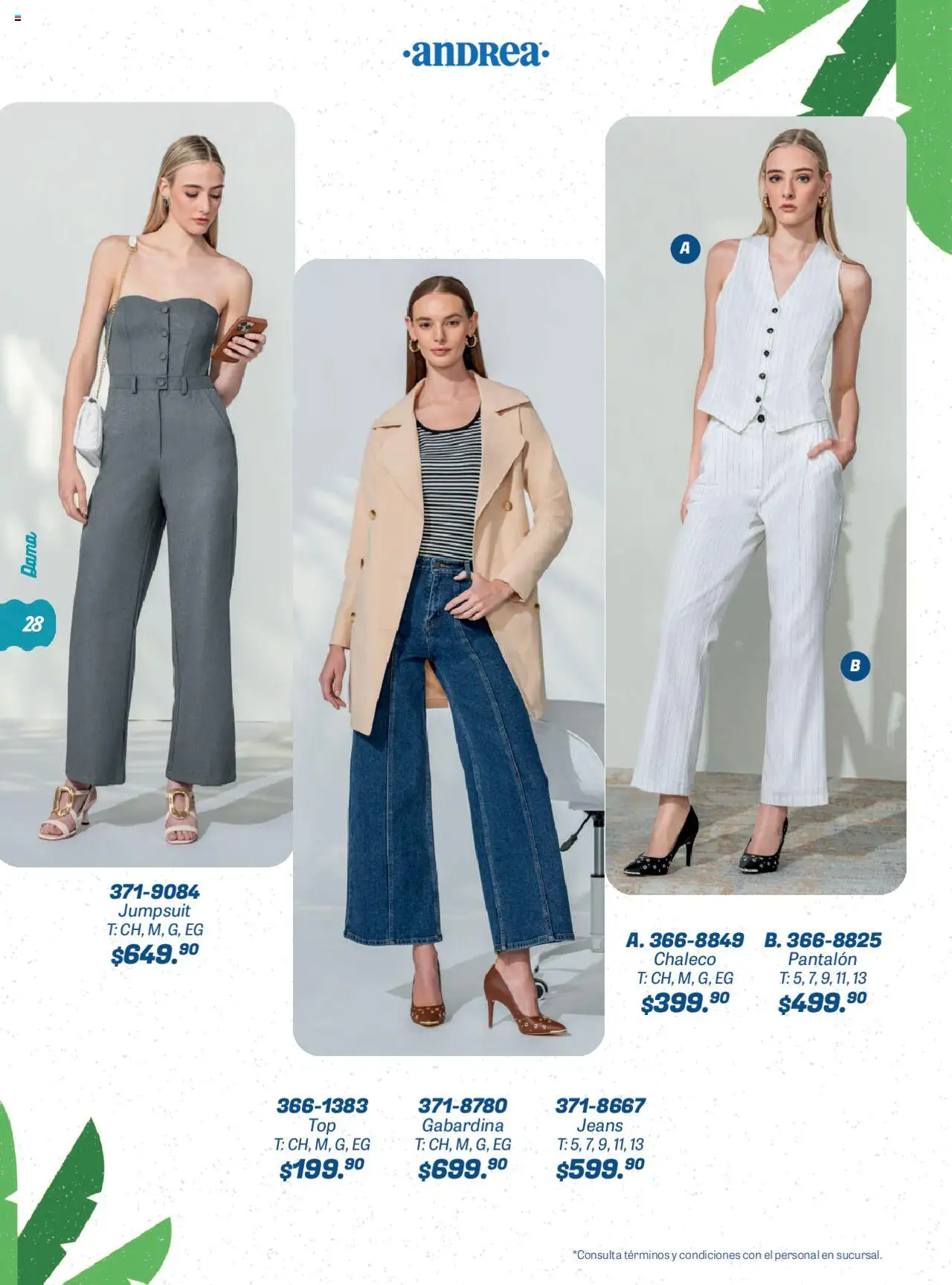 Nuevas ofertas de Andrea válidas en toda la República Mexicana desde el 22.06.2025. ¡Encuentra las mejores ofertas en Andrea catálogo Summer Time! | Página: 28 | Productos: Chaleco