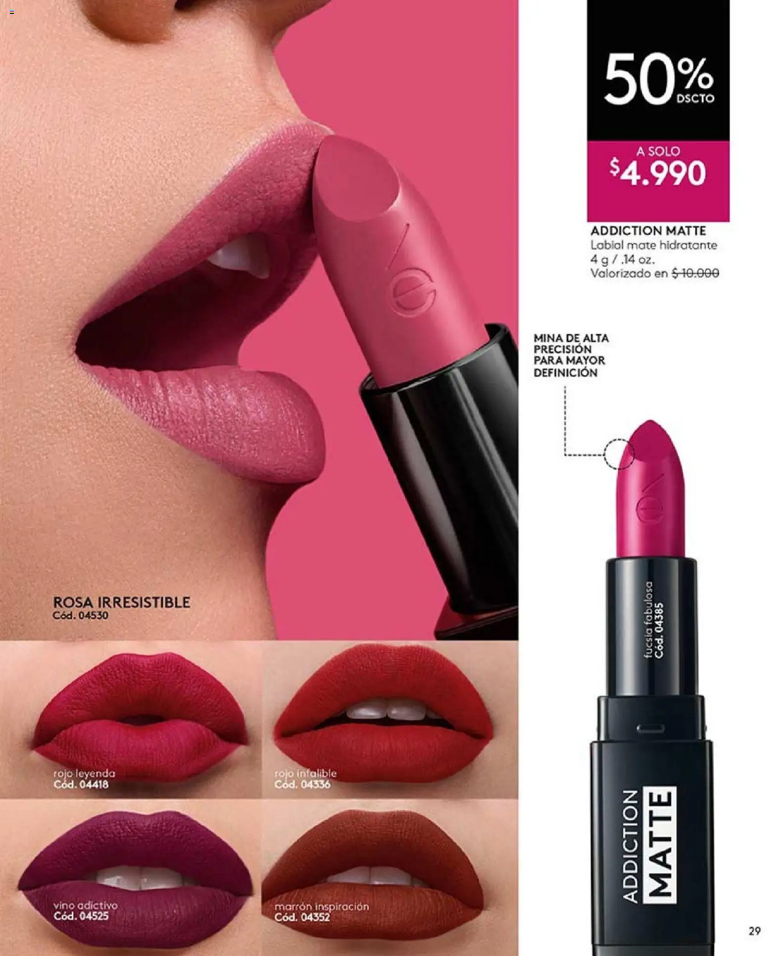 Catálogo Ésika Campaña 2 │ válido desde el 15.01.2026 | Página: 29 | Productos: Mate, Vino, Labial