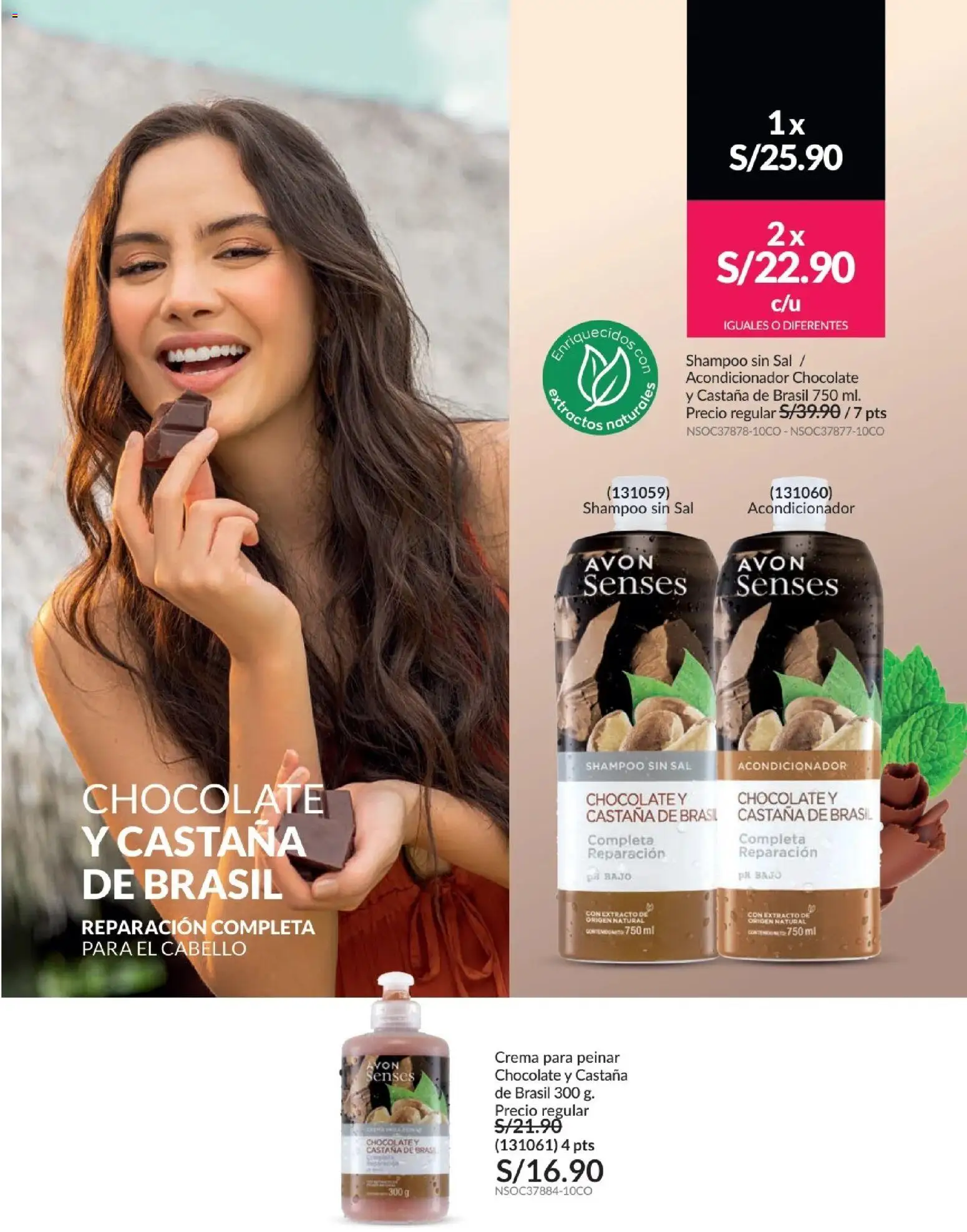 Catálogo Avon válido desde 01.02.2026 | Página: 181 | Productos: Shampoo, Acondicionador, Chocolate, Crema