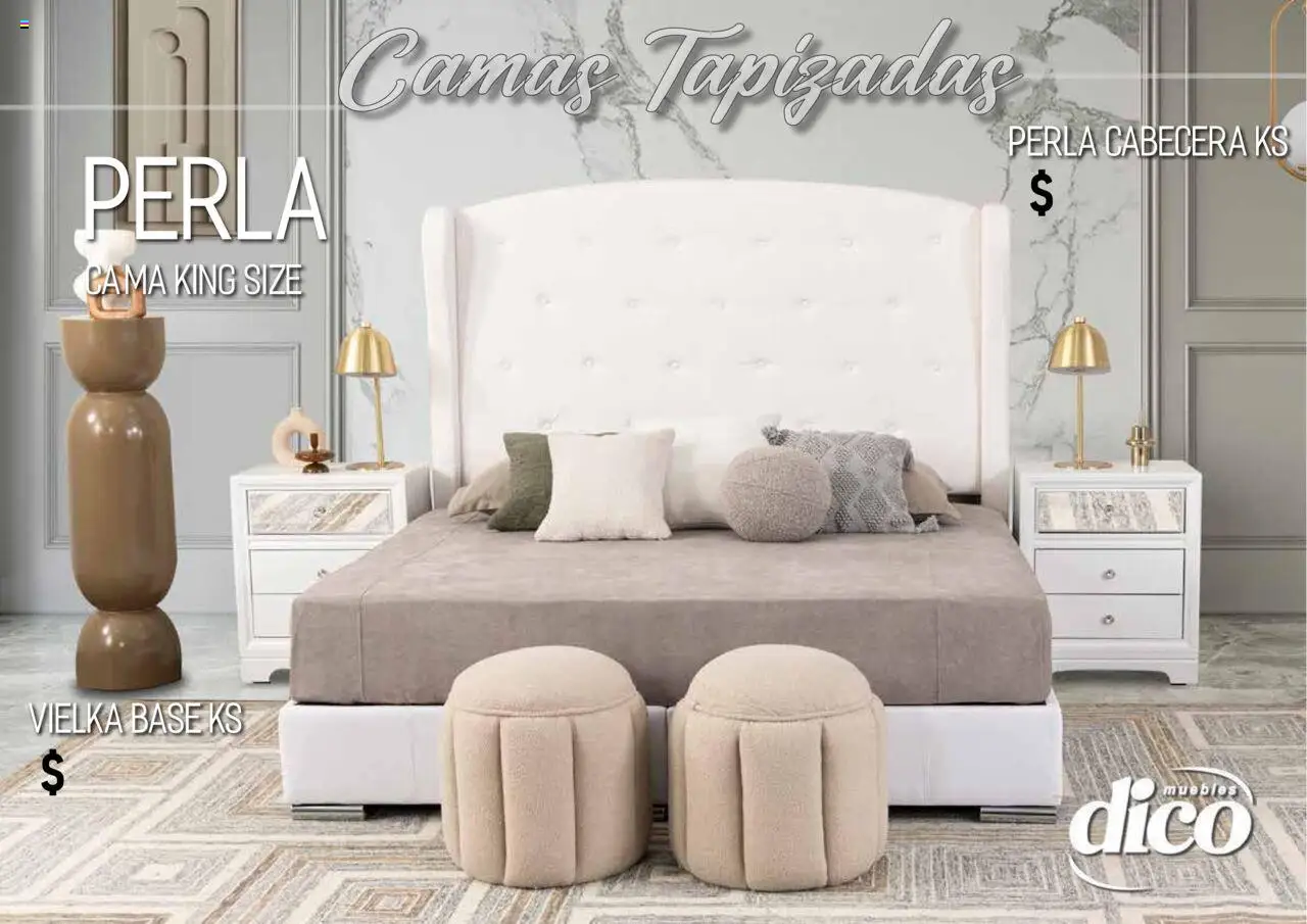 Nuevas ofertas de Muebles Dico válidas en toda la República Mexicana desde el 25.09.2025. ¡Encuentra las mejores ofertas en Muebles Dico - Catálogo Camas Topazidas! | Página: 2 | Productos: Cabecera, Cama