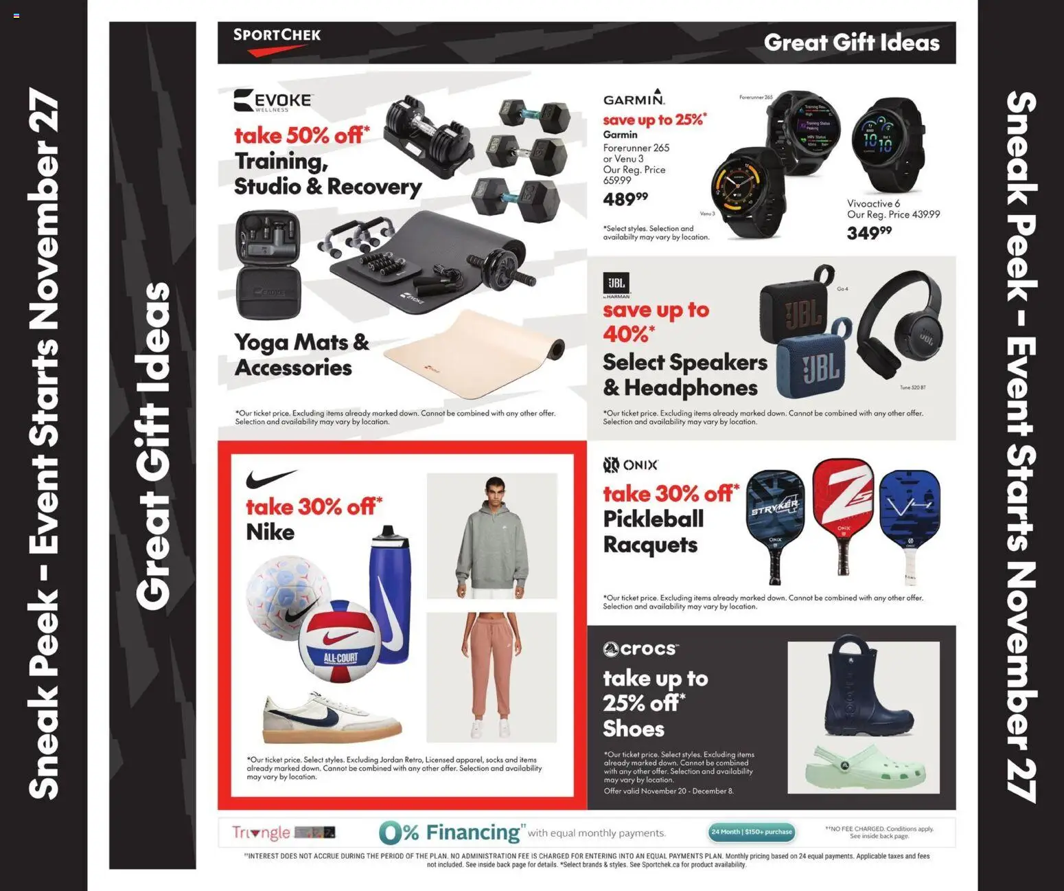 Sport Chek flyer valid from 27.11.2025 | Page: 8 | Products: Headphones, Shoes, Socks