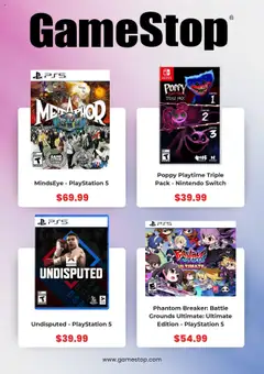 Preview of GameStop weekly ads valid from 29.09.2025 | Page: 5 | Products: Switch, Playstation, Game, Nintendo