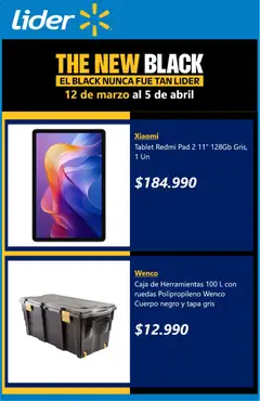 Lider ofertas  válido desde el 17.03.2026 | Página: 4 | Productos: Tablet, Caja, Caja de herramientas