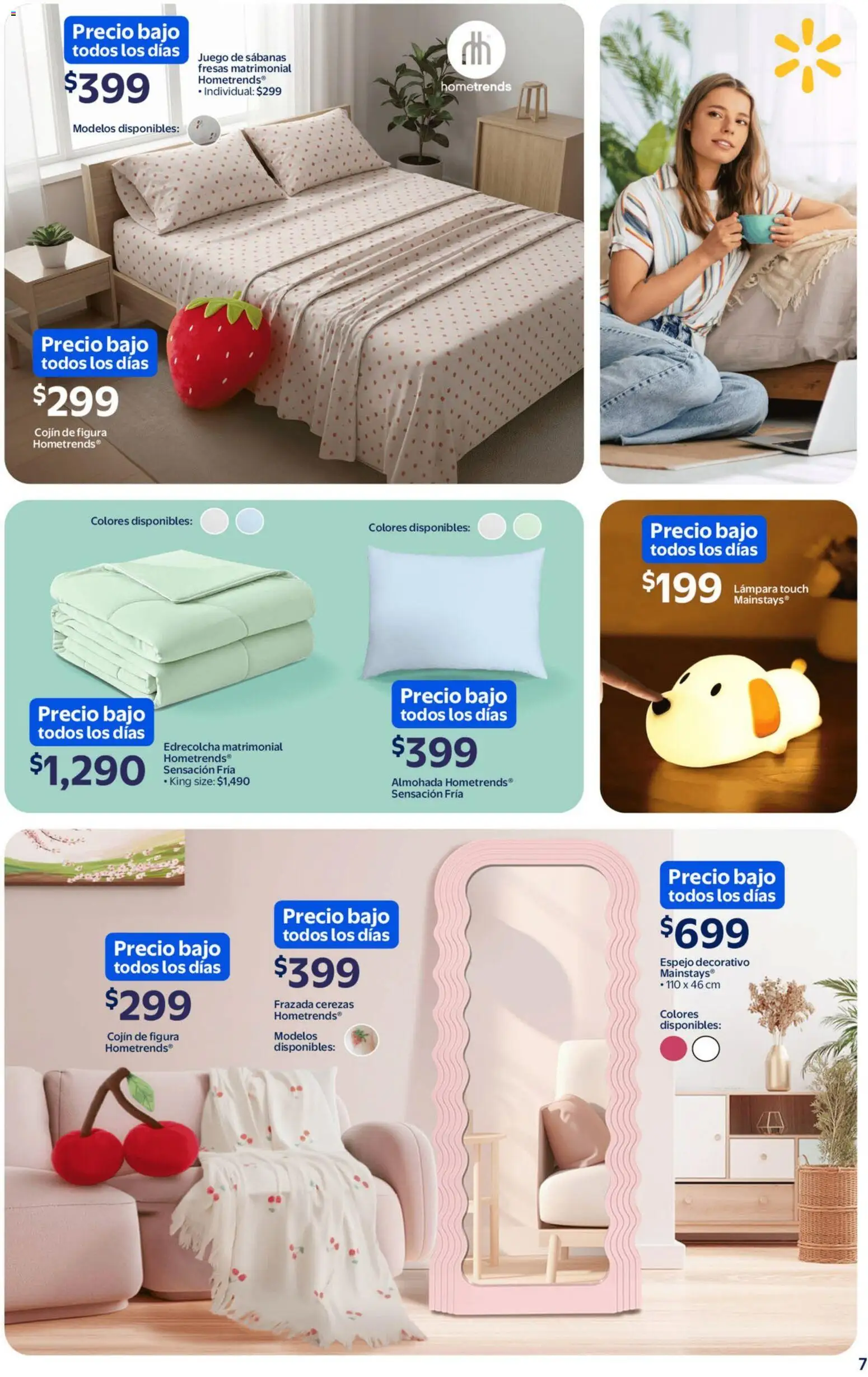 Nuevas ofertas de Walmart válidas en toda la República Mexicana desde el 17.02.2026. ¡Encuentra las mejores ofertas en Walmart catálogo Precios bajos! | Página: 7 | Productos: Cerezas, Fresas, Espejo, Lámpara