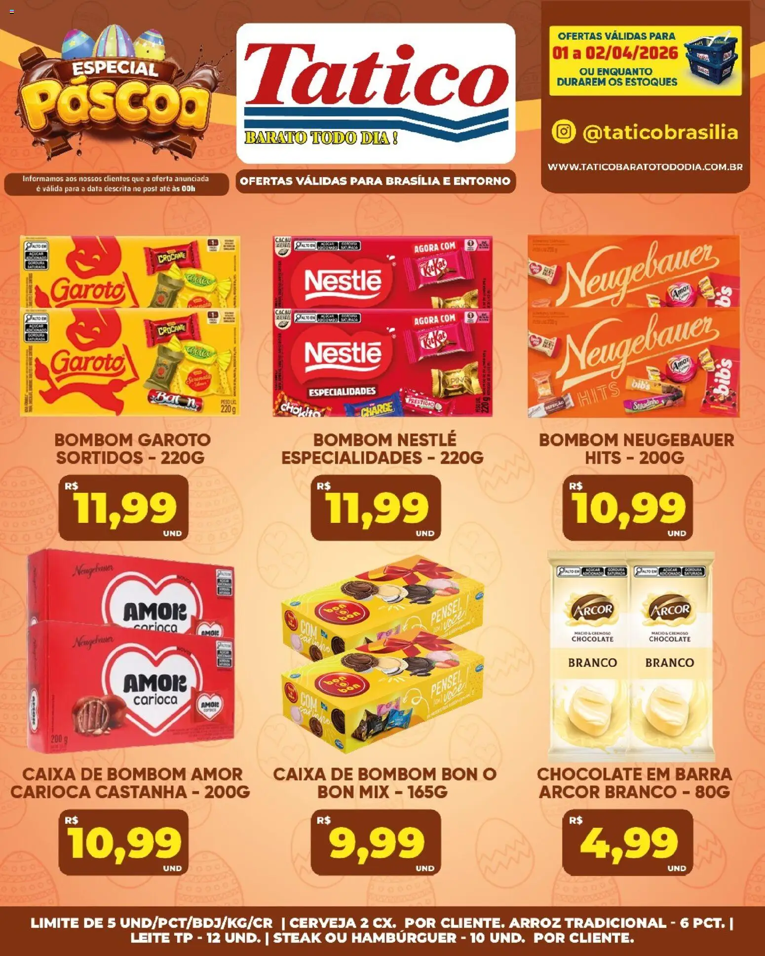 Tatico Folheto - válido de 03.04.2026 | Página: 58 | Produtos: Neugebauer, Cerveja, Caixa de bombom, Bombom