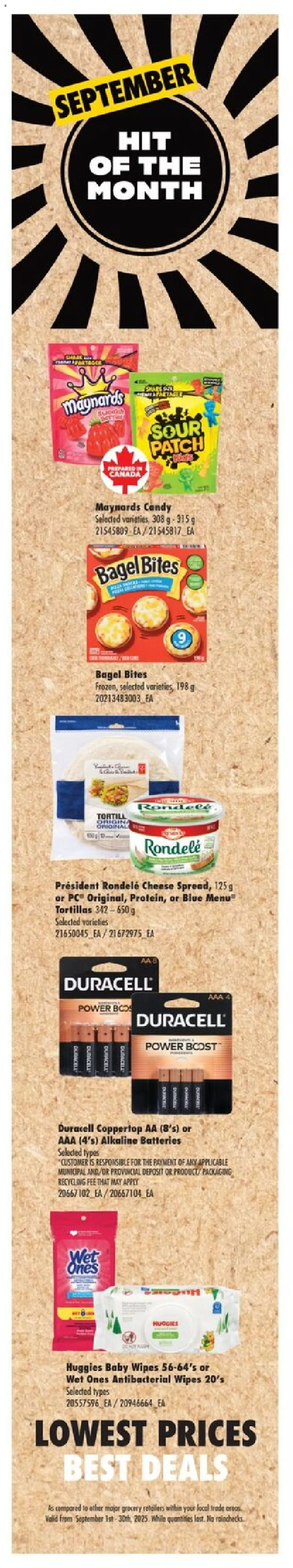 Real Canadian Superstore flyer valid from 11.09.2025 | Page: 6 | Products: PC, Cheese
