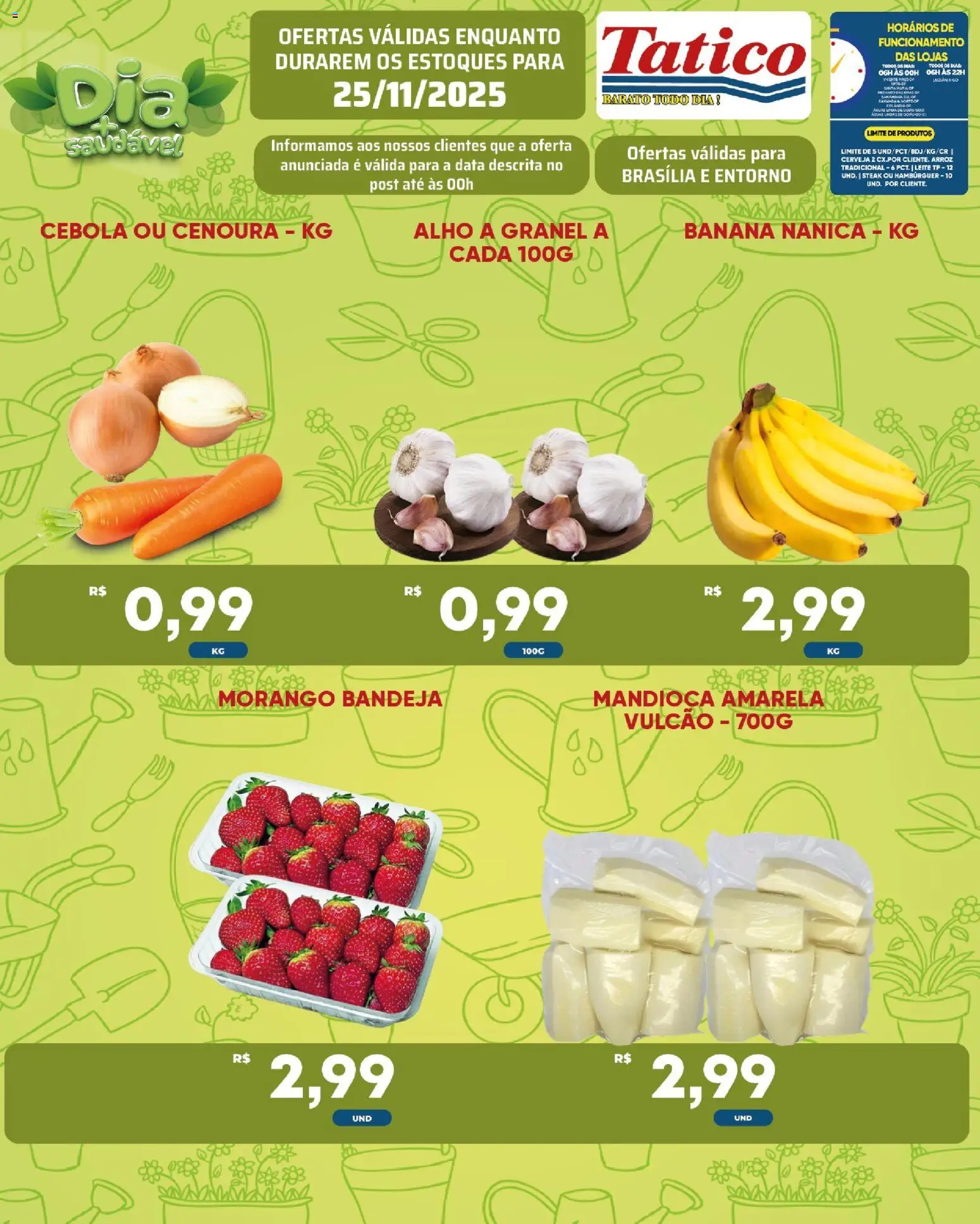 Tatico Folheto - válido de 25.11.2025 | Página: 6 | Produtos: Alho, Leite, Arroz, Cenoura