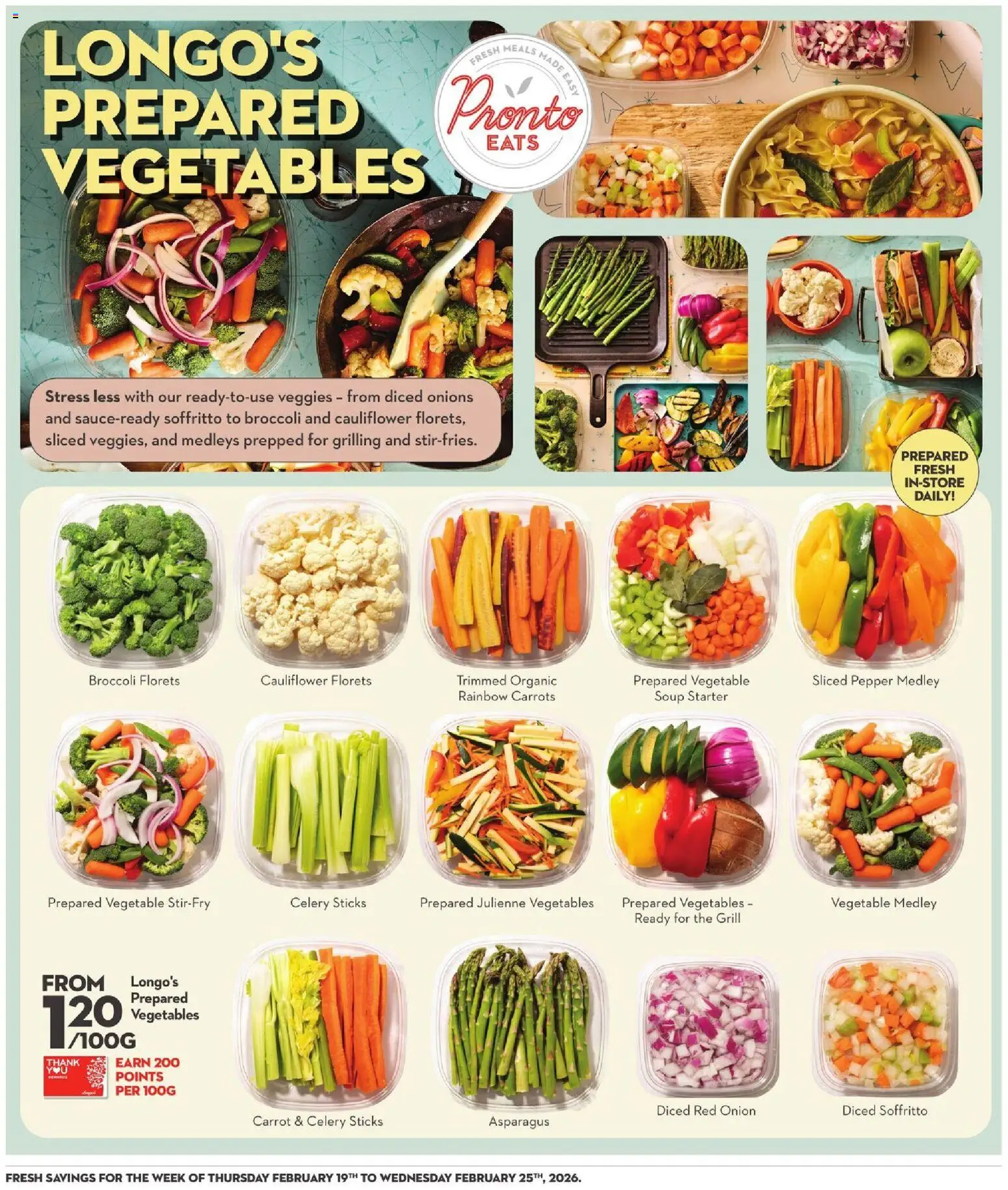 Longo's flyer valid from 19.02.2026 | Page: 16 | Products: Carrot, Grill