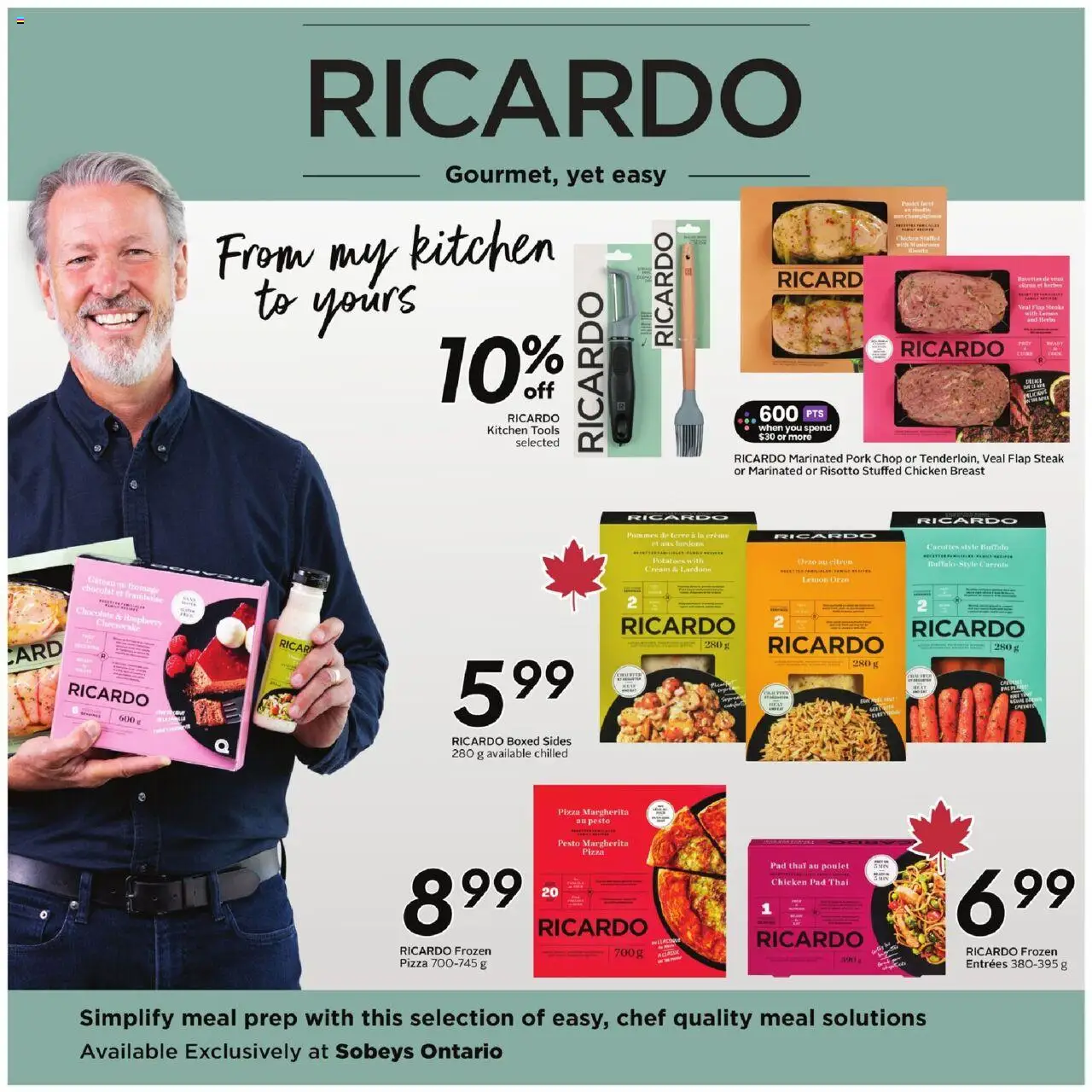 Sobeys flyer valid from 25.09.2025 | Page: 21 | Products: Cream, Potatoes, Pizza, Pork