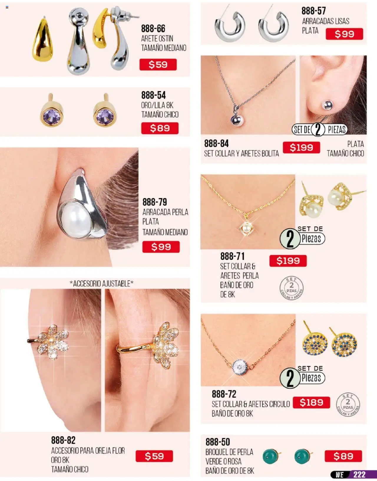 Nuevas ofertas de Cklass válidas en toda la República Mexicana desde el 30.05.2025. ¡Encuentra las mejores ofertas en Cklass catálogo Rebajas Ropa! | Página: 223 | Productos: Collar, Aretes, Baño