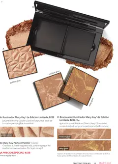 Vista previa de Iluminador Mary Kay de Edición Limitada, Difumina el tono Golden Glow en los puntos altos de tu rostro para un glow irresistible., nuevo folleto de la tienda, válido en México a partir del 01.03.2026 | Página: 19
