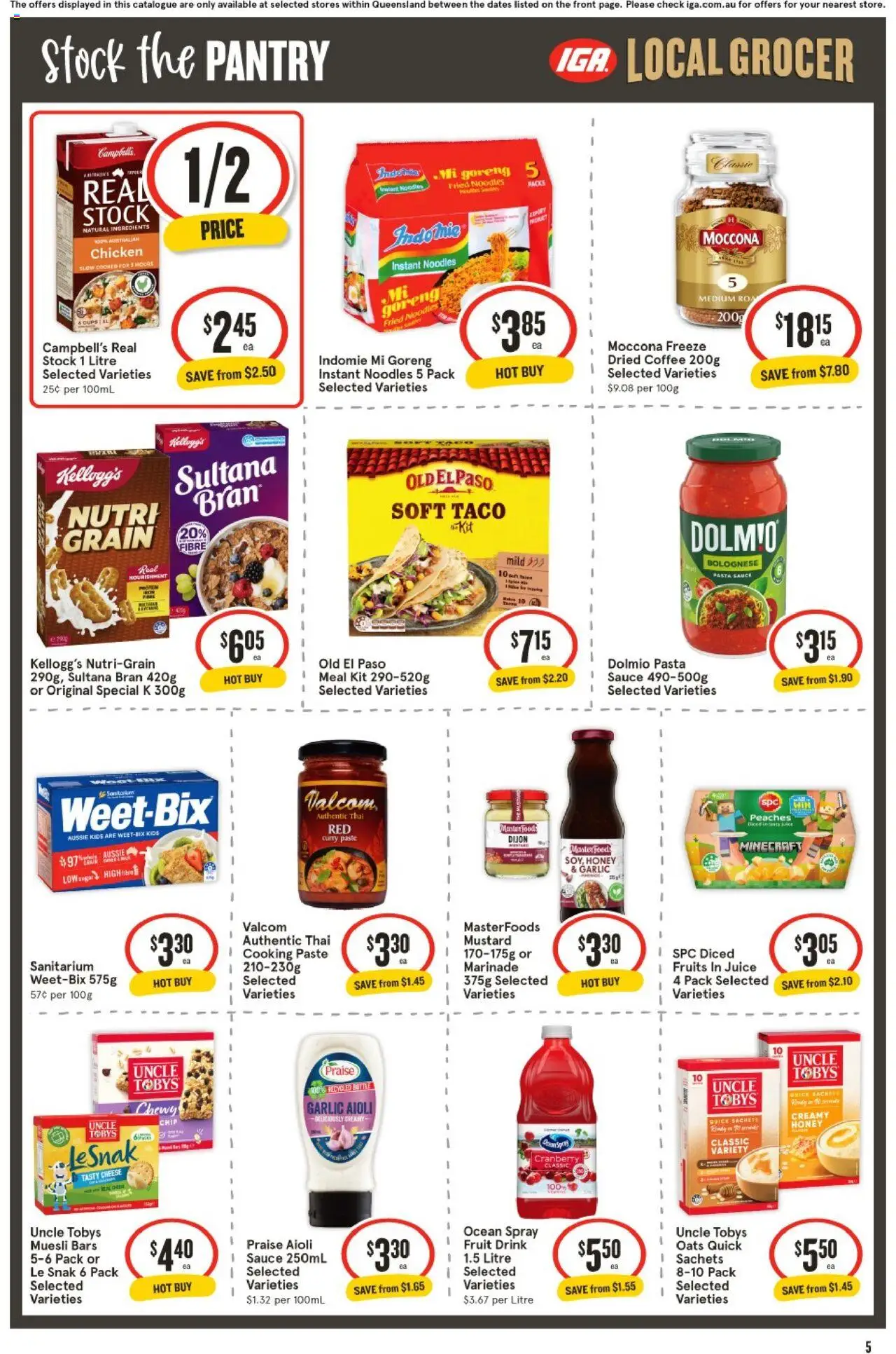 IGA catalogue - valid from 03.09.2025 | Page: 6 | Products: Mustard, Sauce, Garlic, Moccona