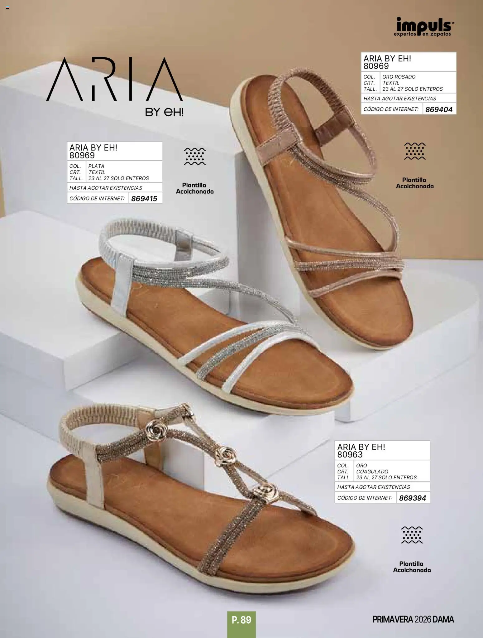 Nuevas ofertas de Impuls válidas en toda la República Mexicana desde el 01.01.2026. ¡Encuentra las mejores ofertas en Impuls catálogo Primavera! | Página: 91 | Productos: Zapatos