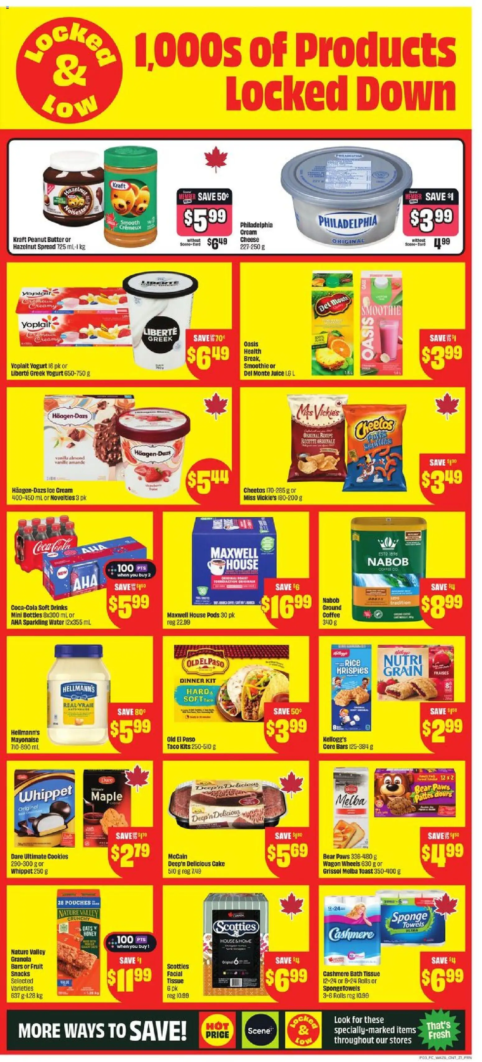 FreshCo flyer valid from 23.10.2025 | Page: 4 | Products: Cream, Cookies, Butter, Coffee