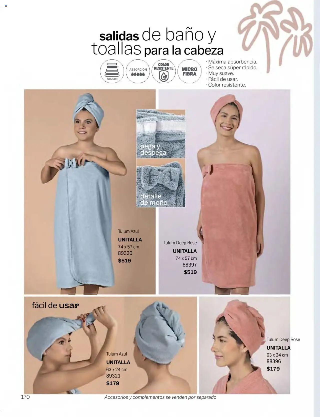 Nuevas ofertas de Vianney válidas en toda la República Mexicana desde el 24.01.2025. ¡Encuentra las mejores ofertas en Vianney catálogo Chavos! | Página: 172 | Productos: Moño, Toallas, Baño