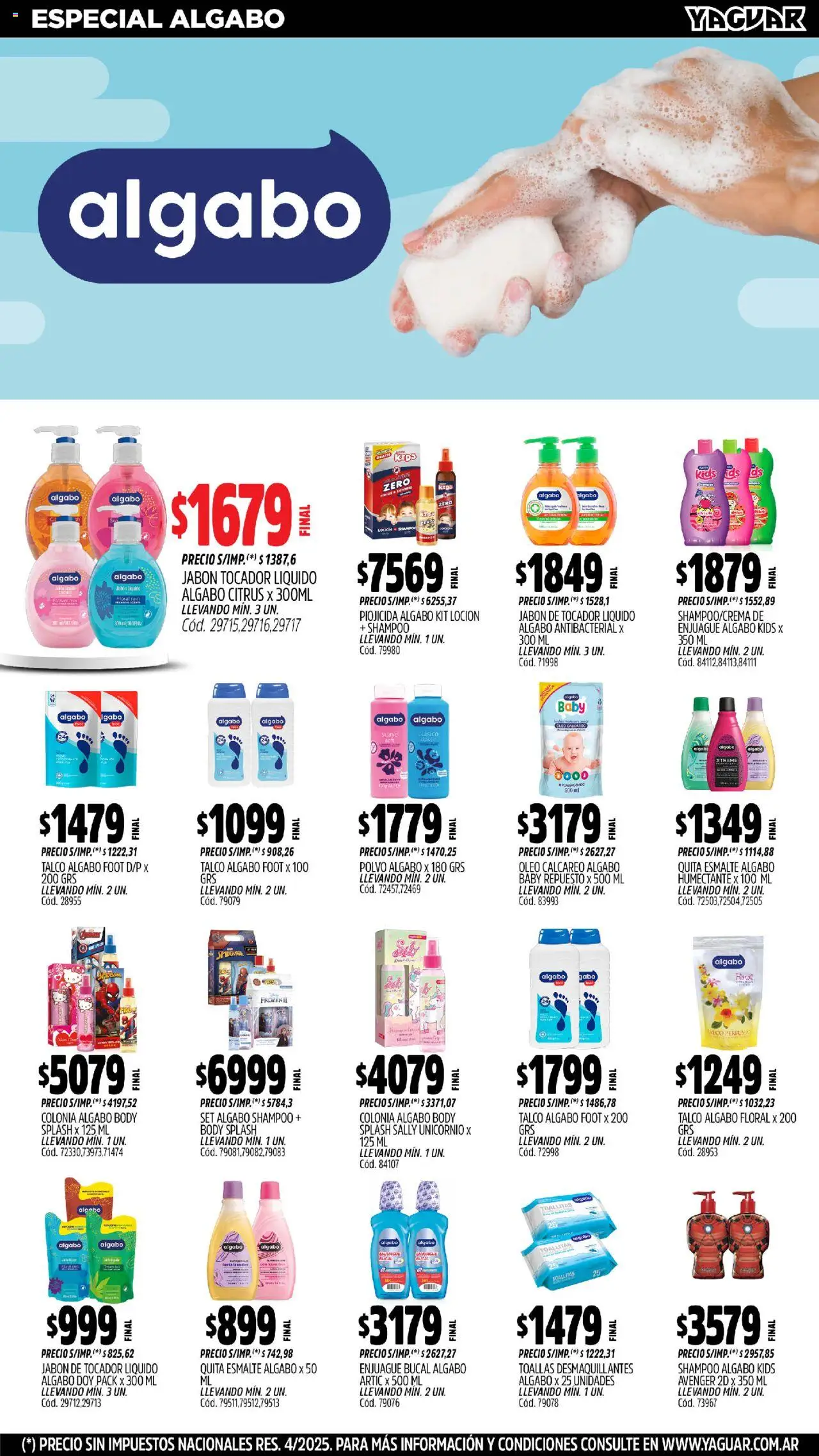 Yaguar - Santa Fe │ válido desde el 25.08.2025 | Página: 20 | Productos: Body, Polvo, Jabón, Loción