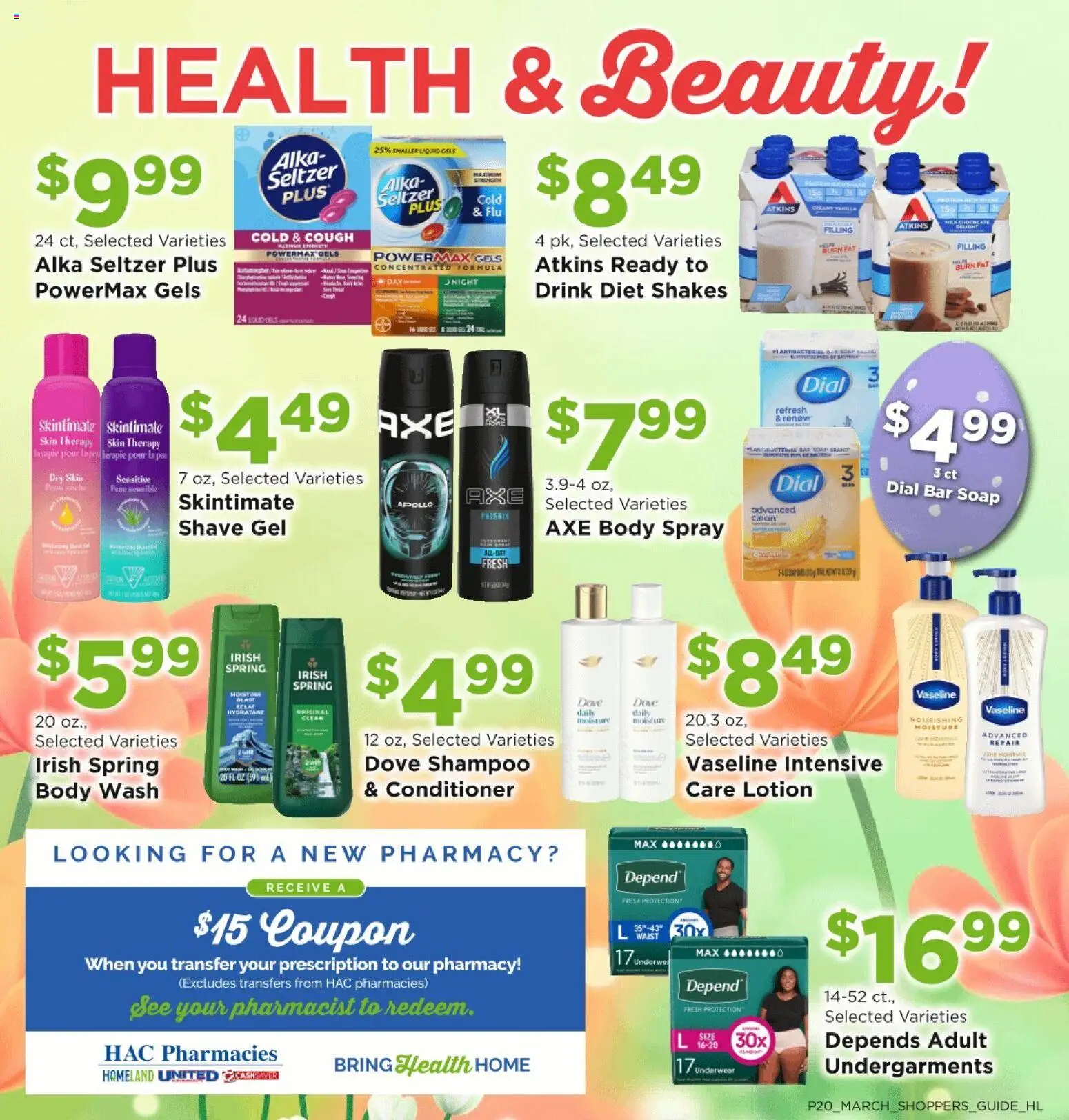 Homeland Bring Savings Home Shopper's Guide - valid from 01.03.2026 | Page: 20 | Products: Axe, Conditioner, Bar Soap, Body Wash