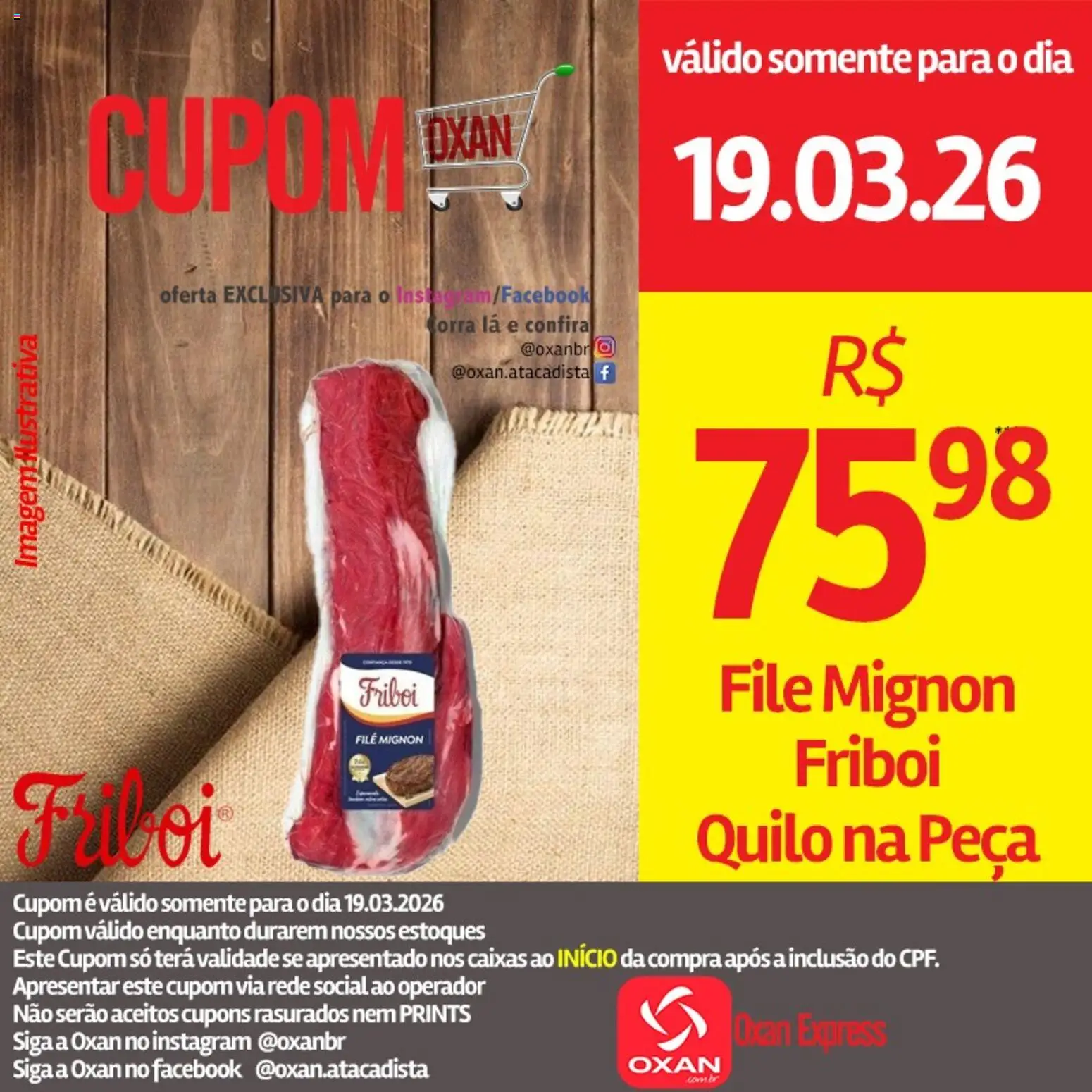 Oxan Atacadista Folheto - válido de 19.03.2026 | Página: 2 | Produtos: Filé mignon
