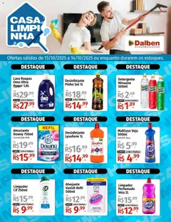 Supermercado Dalben - Ofertas Casa Limpinha - Pré-Visualização do folheto da loja Supermercado Dalben, válido de 13.10.2025