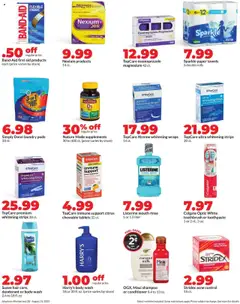 HyVee Monthly Ad - valid from 28.07.2025 | Page: 24 | Products: Toothpaste, Toothbrush, Mouth Rinse, Water