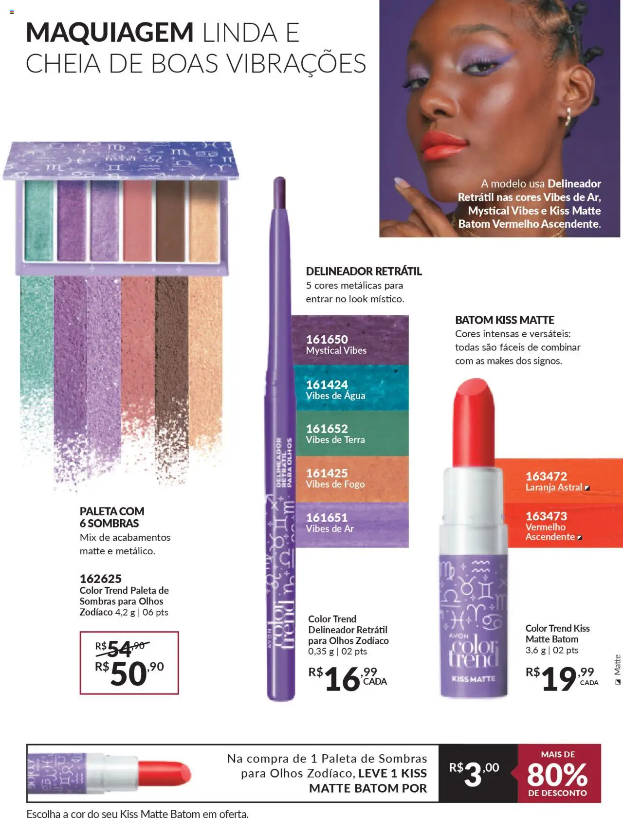 Avon Folheto - válido de 13.08.2025 | Página: 161 | Produtos: Maquiagem, Delineador, Batom