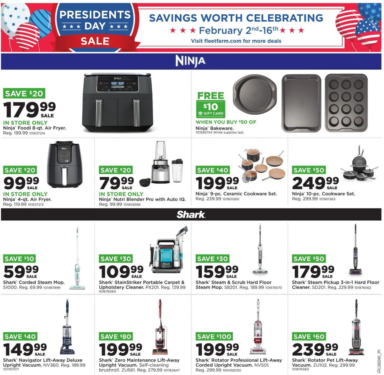 Mills Fleet Farm Weekly Ad - valid from 16.02.2026 | Page: 15 | Products: Carpet, Blender