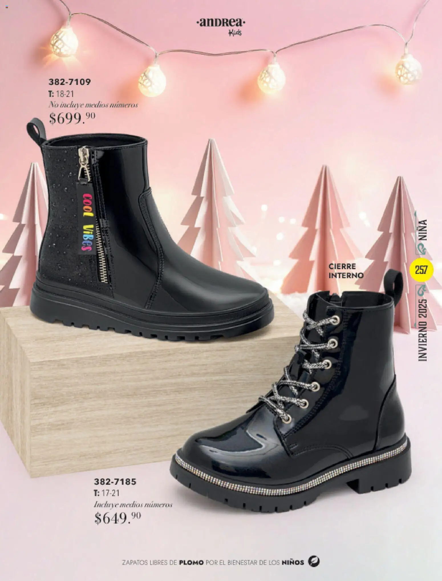 Nuevas ofertas de Andrea válidas en toda la República Mexicana desde el 26.11.2025. ¡Encuentra las mejores ofertas en Andrea catálogo Invierno! | Página: 257 | Productos: Zapatos