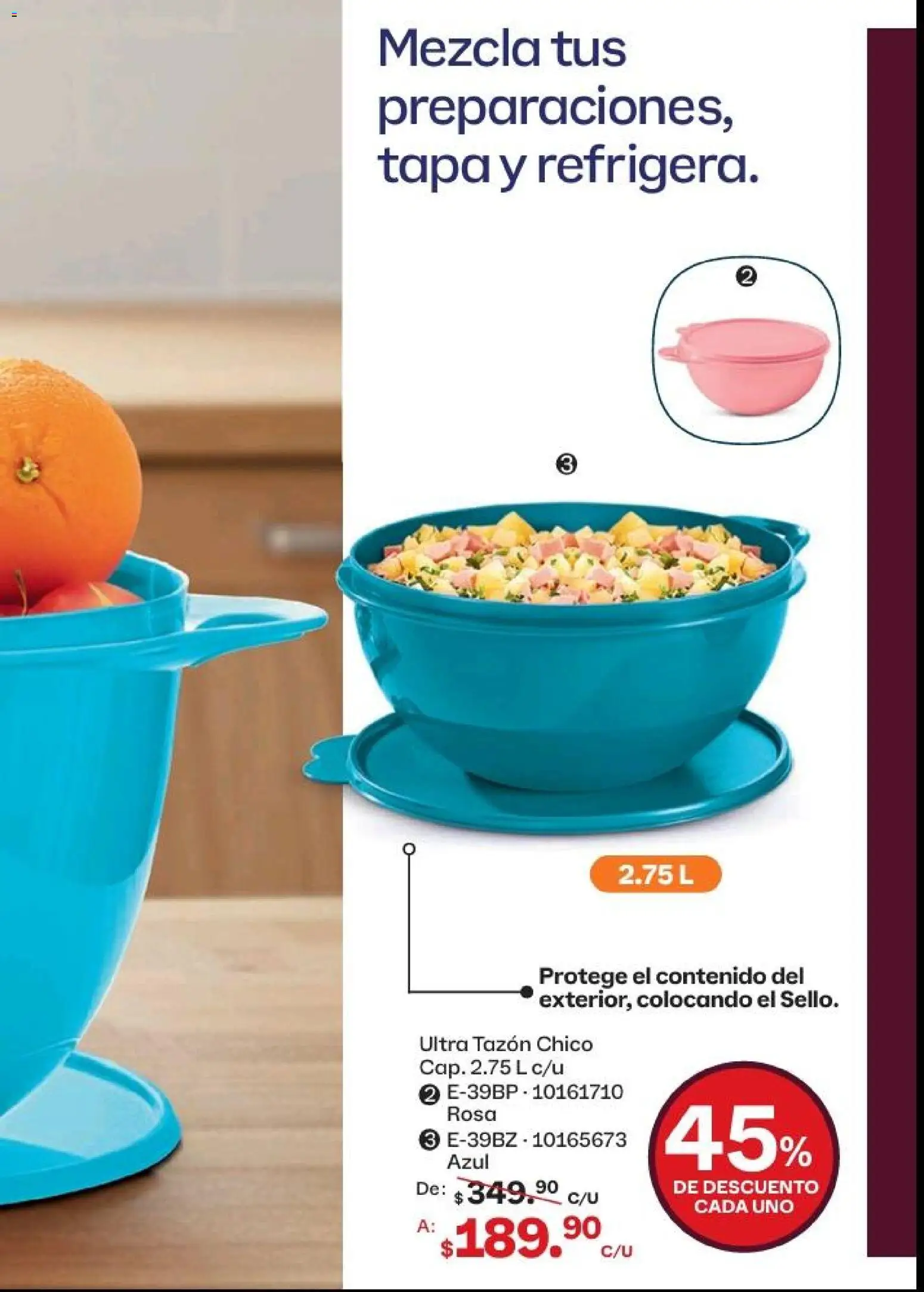 Nuevas ofertas de Tupperware válidas en toda la República Mexicana desde el 20.04.2026. ¡Encuentra las mejores ofertas en Tupperware catálogo! | Página: 63