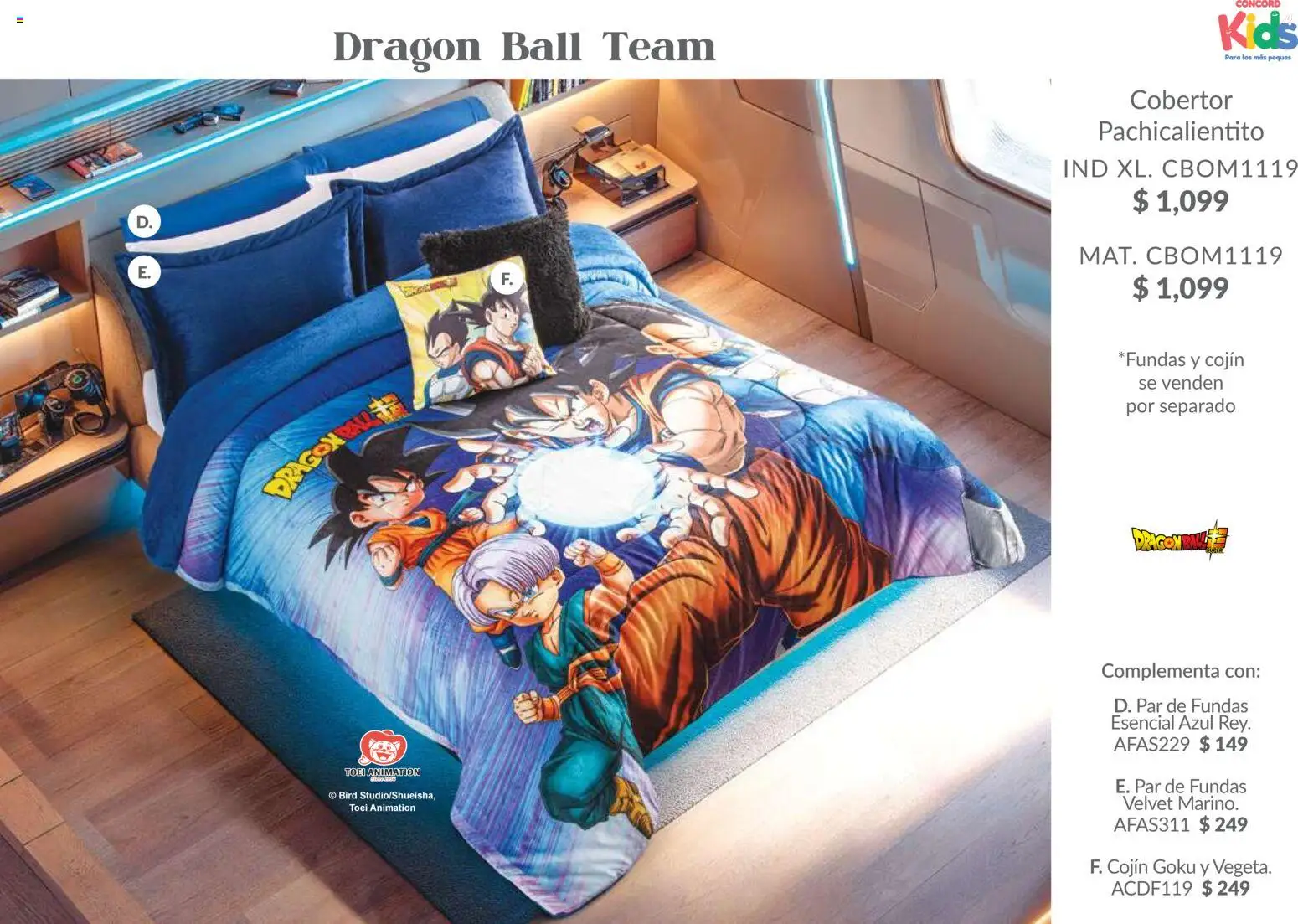 Nuevas ofertas de Colchas Concord válidas en toda la República Mexicana desde el 01.02.2026. ¡Encuentra las mejores ofertas en Colchas Concord catálogo Kids! | Página: 65 | Productos: Cobertor, Té