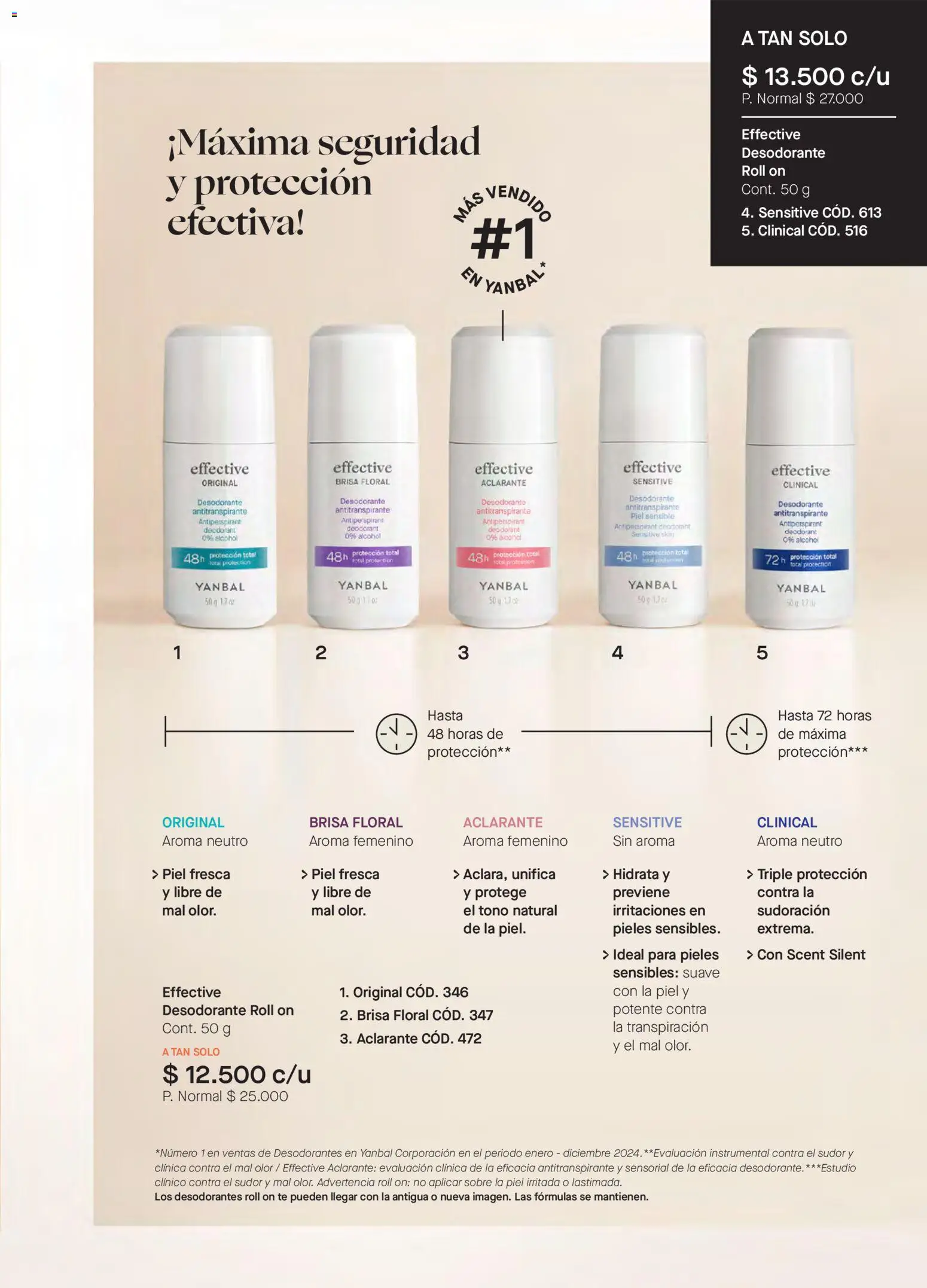 Yanbal revista - valida desde el 08.11.2025 | Página: 123 | Productos: Té, Sobre, Desodorante, Antitranspirante