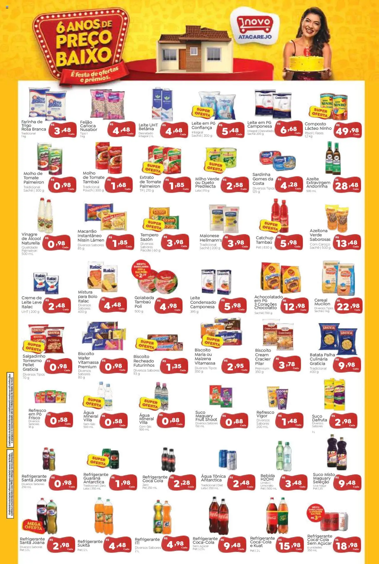 Novo Atacarejo Folheto - válido de 04.09.2025 | Página: 2 | Produtos: Vitamassa, Macarrão, Baixo, Bebida