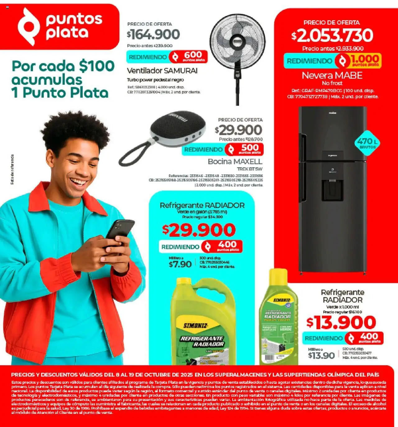 Olímpica revista - valida desde el 08.10.2025 | Página: 12 | Productos: Ventilador, Sobre, Radiador, Tintura