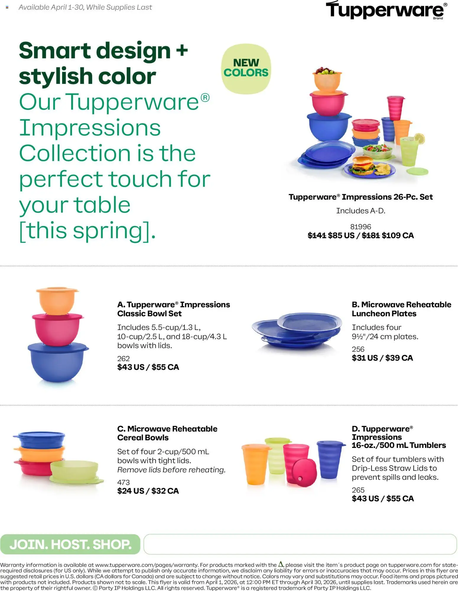 Tupperware flyer valid from 01.04.2026 | Page: 1