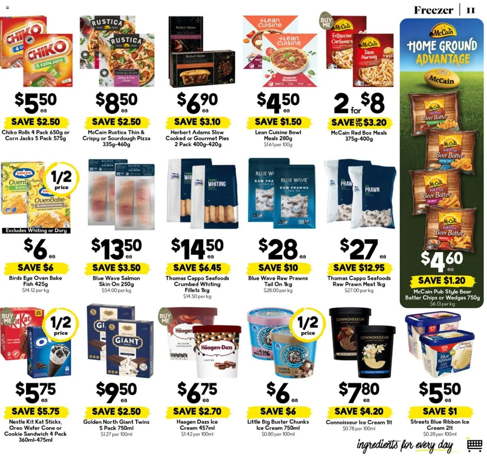 Drakes catalogue - valid from 25.03.2026 | Page: 11 | Products: Cot, Pizza, Meat, Freezer