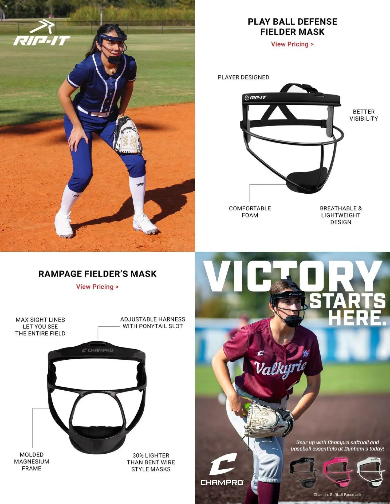 Dunham's Sports Baseball & Softball Guide - valid from 12.02.2026 | Page: 14 | Products: Magnesium, Wire, Mask, Player