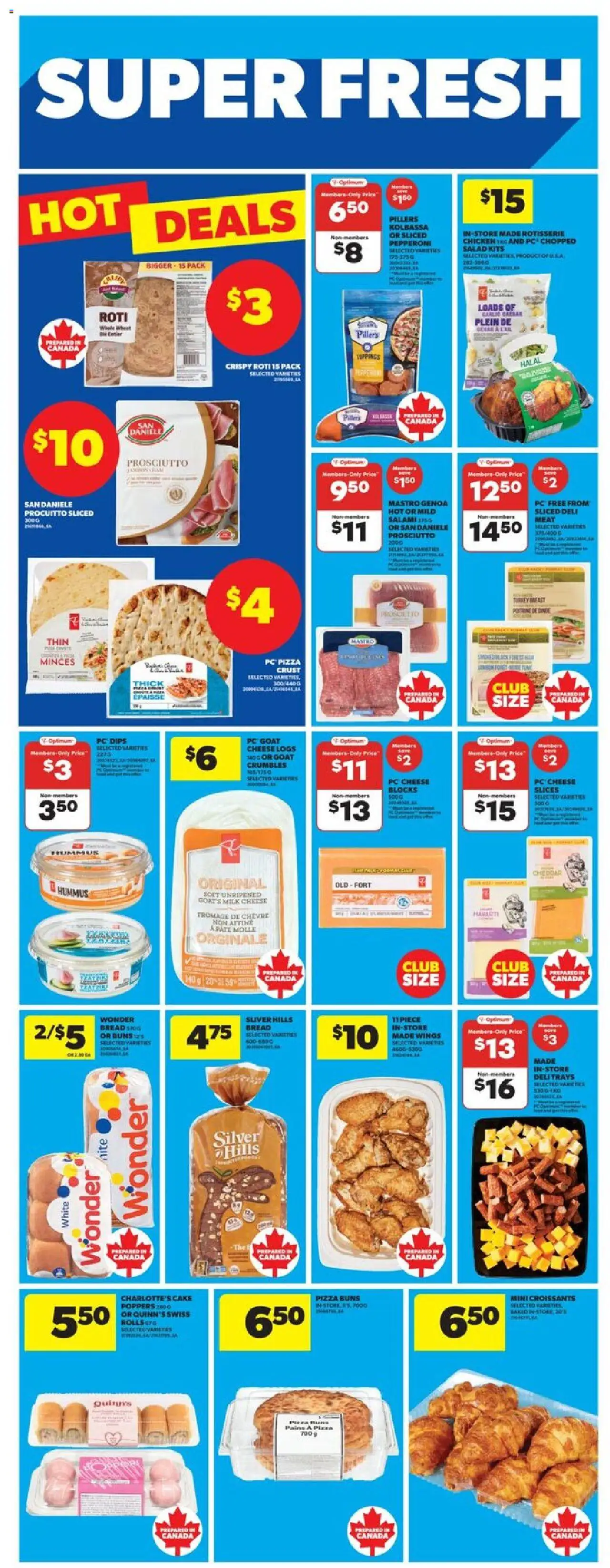 Real Canadian Superstore flyer valid from 16.10.2025 | Page: 19 | Products: Salad, Cheese, Pizza, Chicken