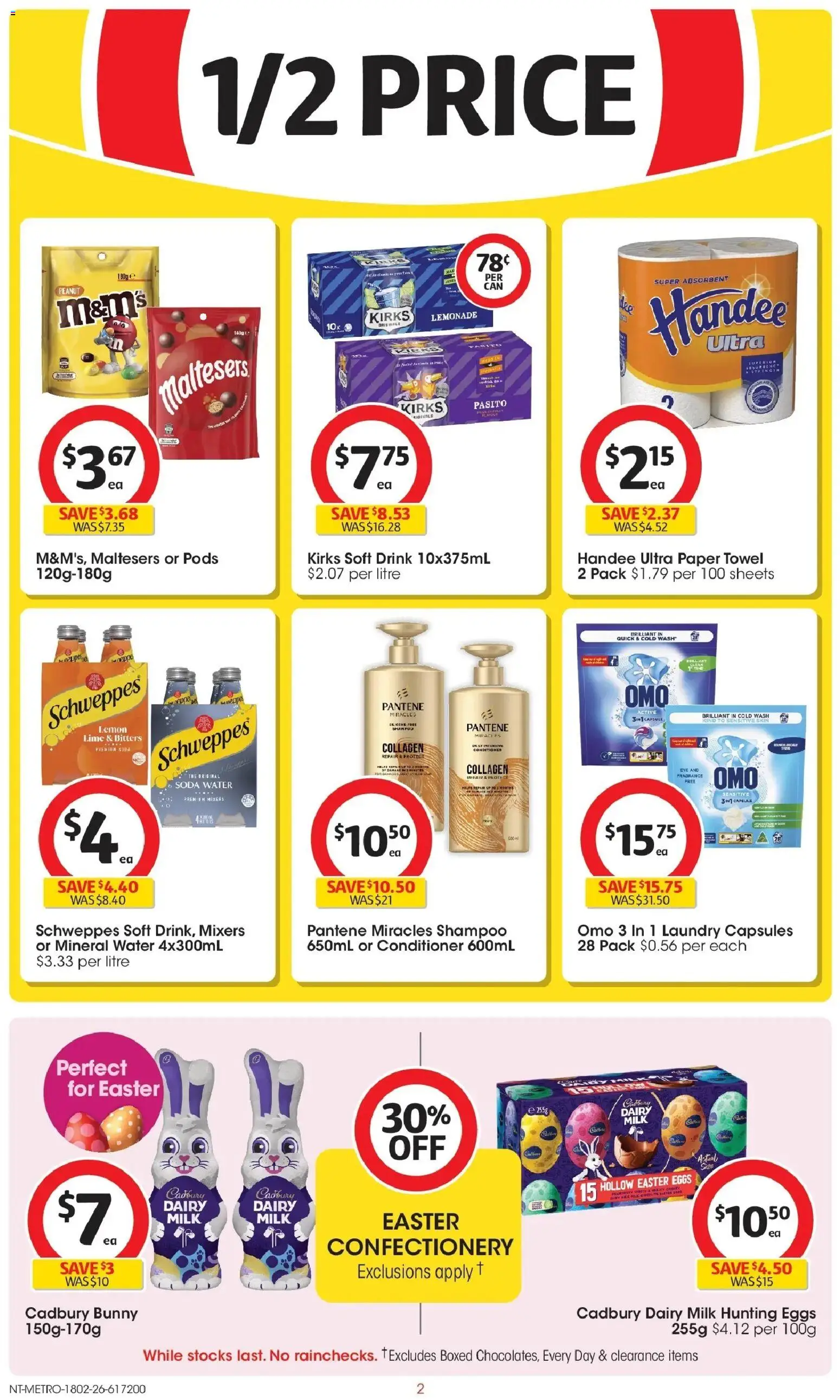 Coles catalogue - valid from 18.02.2026 | Page: 2 | Products: Milk, Conditioner, Lemon, Laundry