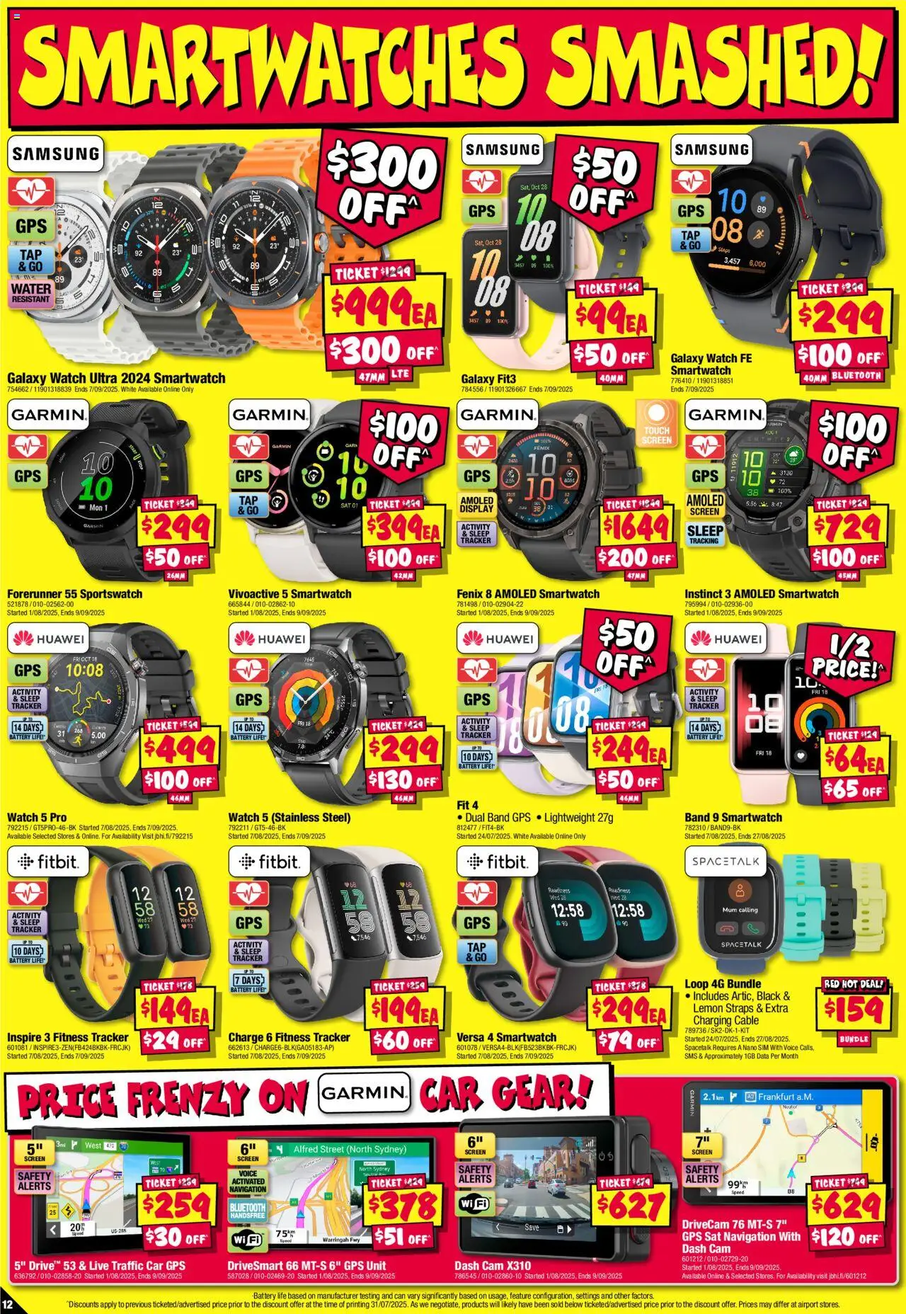 JB Hi-Fi catalogue - valid from 14.08.2025 | Page: 12 | Products: Water, Watch, Screen, Smartwatch