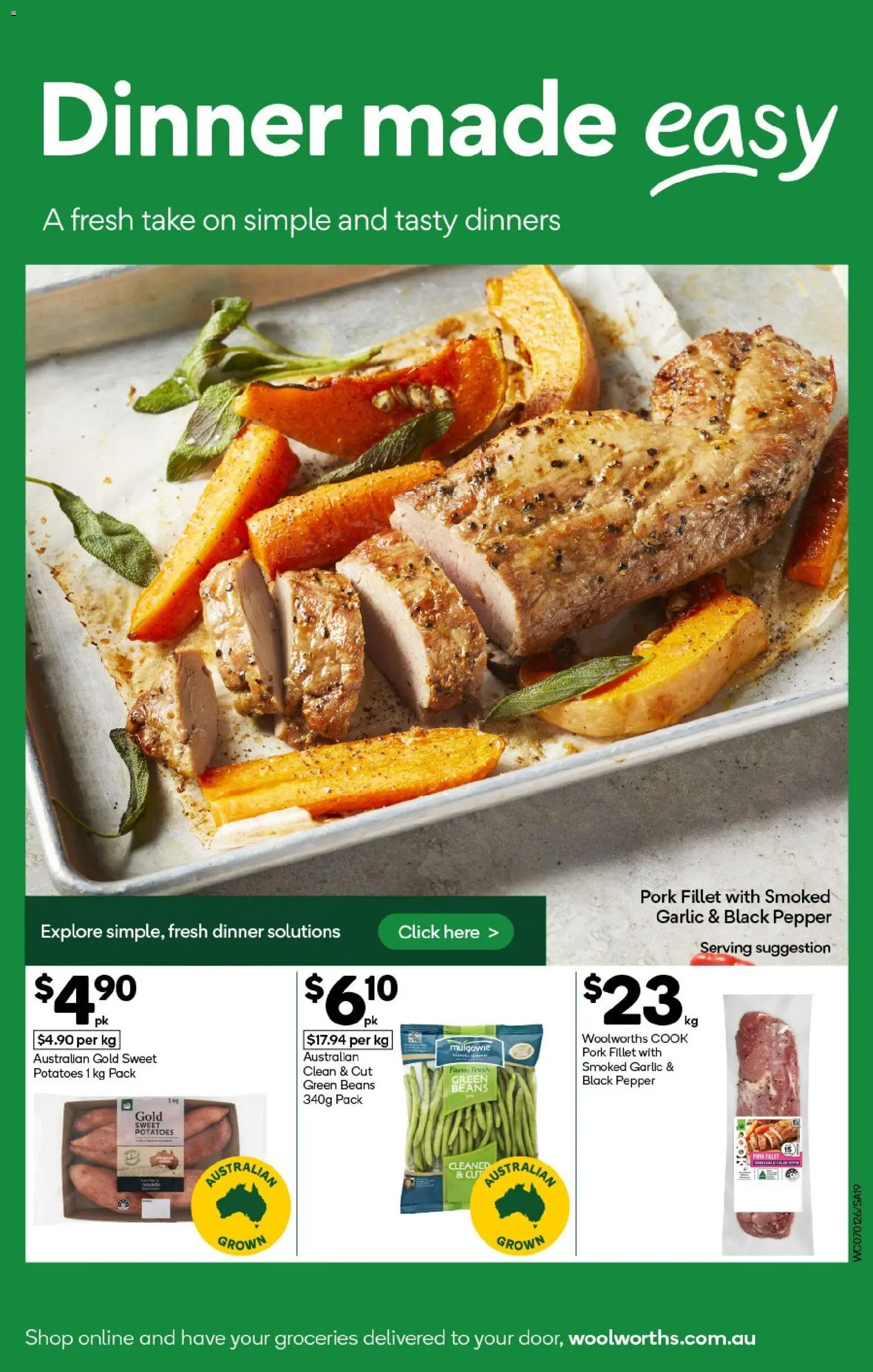 Woolworths catalogue - valid from 07.01.2026 | Page: 19 | Products: Pork, Potatoes, Pepper, Garlic