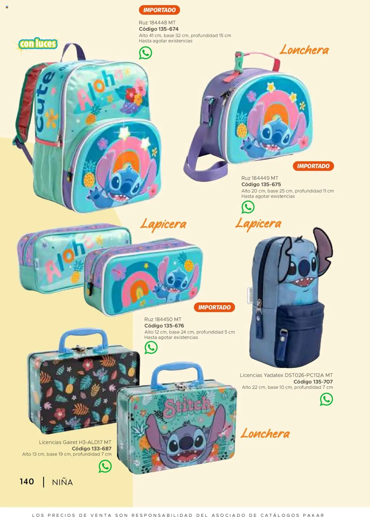 Nuevas ofertas de SC Pakar válidas en toda la República Mexicana desde el 24.07.2025. ¡Encuentra las mejores ofertas en SC Pakar - Catálogo Nina otoño / invierno! | Página: 140