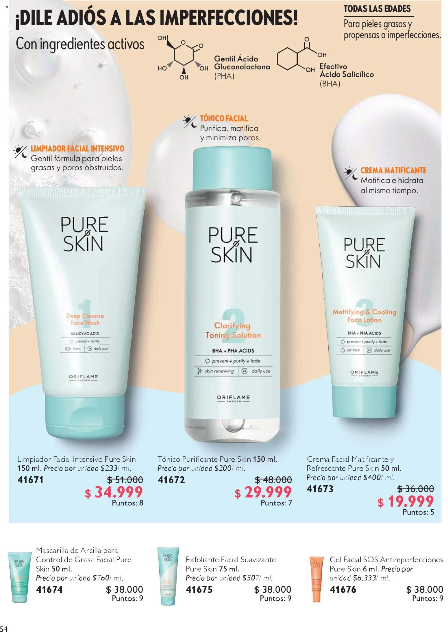 Oriflame revista - valida desde el 14.02.2026 | Página: 54 | Productos: Crema, Suavizante, Limpiador, Mascarilla