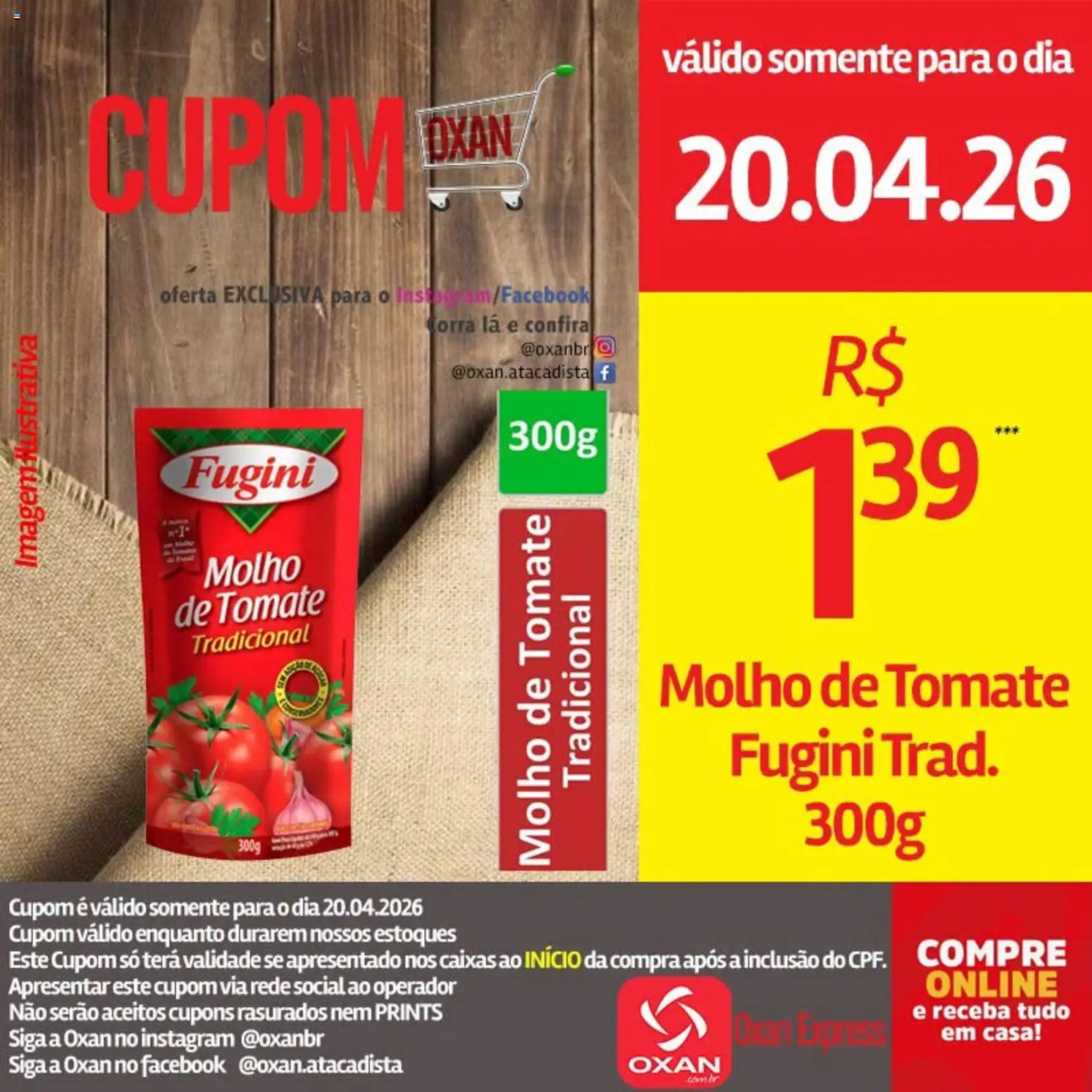 Oxan Atacadista Folheto - válido de 20.04.2026 | Página: 5 | Produtos: Molho de tomate