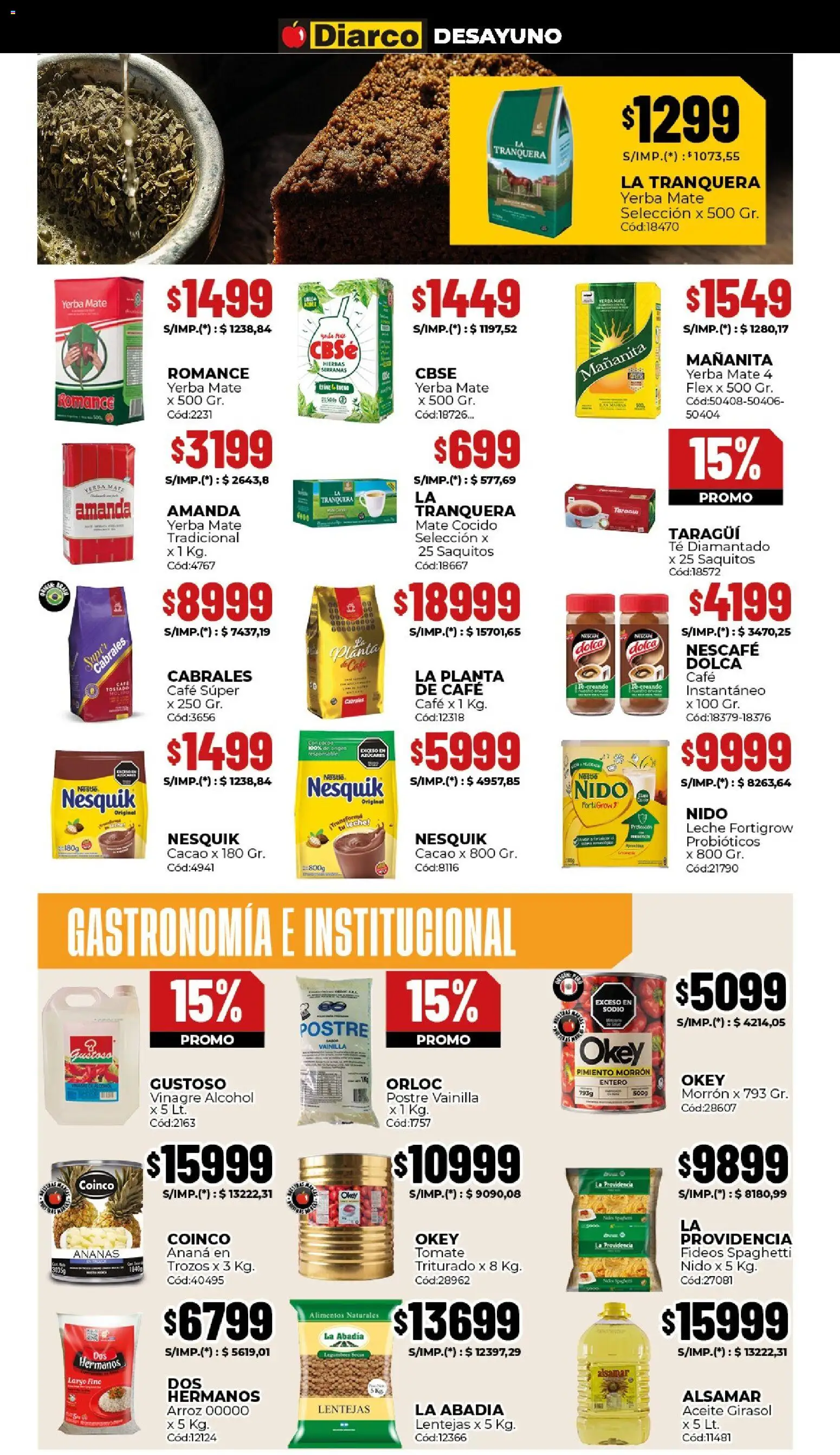 Diarco ofertas │ válido desde el 23.03.2026 | Página: 4 | Productos: Lentejas, Pimiento, Té, Planta