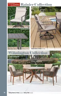 Preview of Menards weekly ads valid from 19.02.2025 | Page: 34 | Products: Table, Chair, Swivel