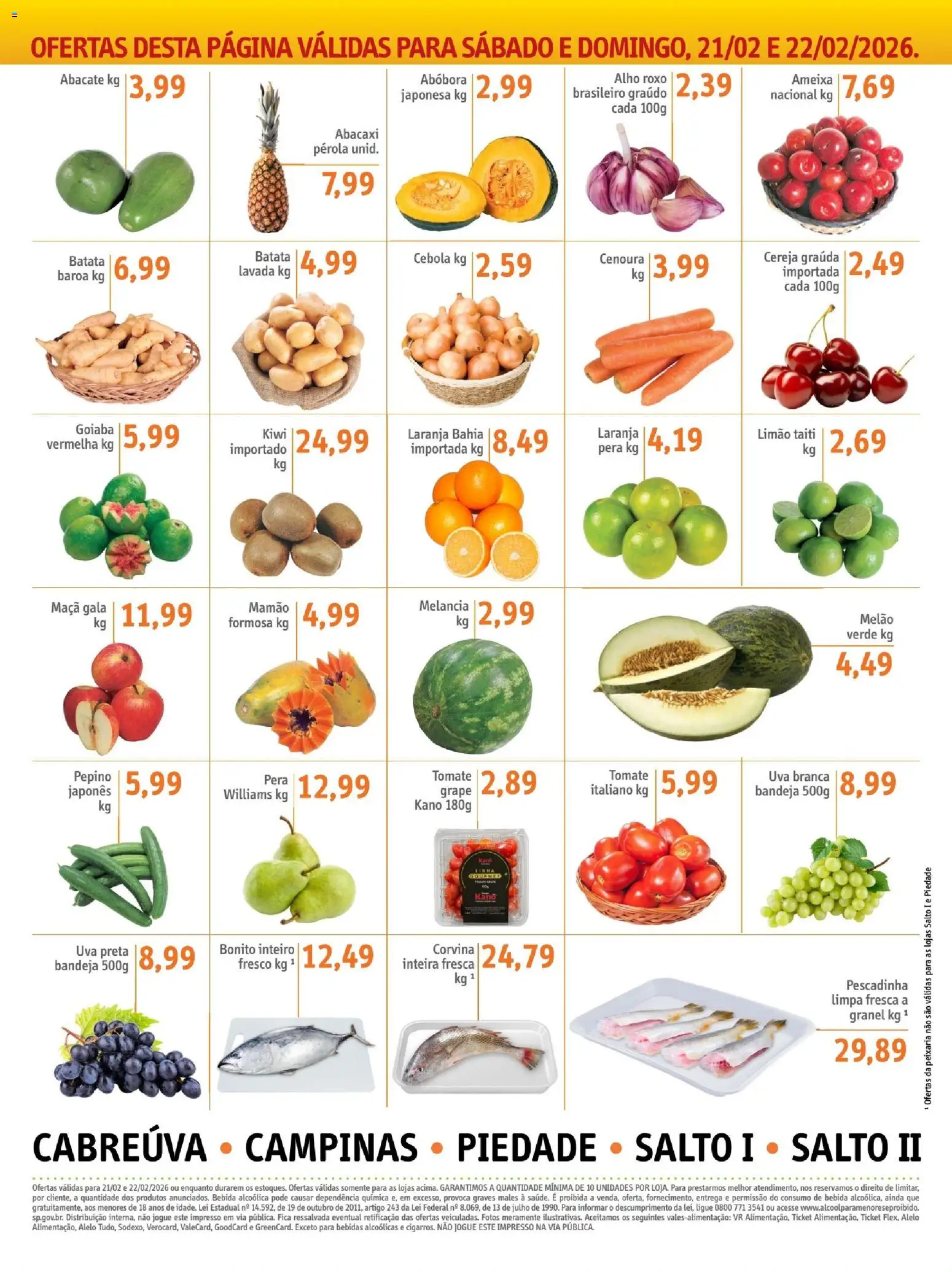 Sonda Folheto - válido de 20.02.2026 | Página: 6 | Produtos: Melão, Alho, Abacaxi, Batata