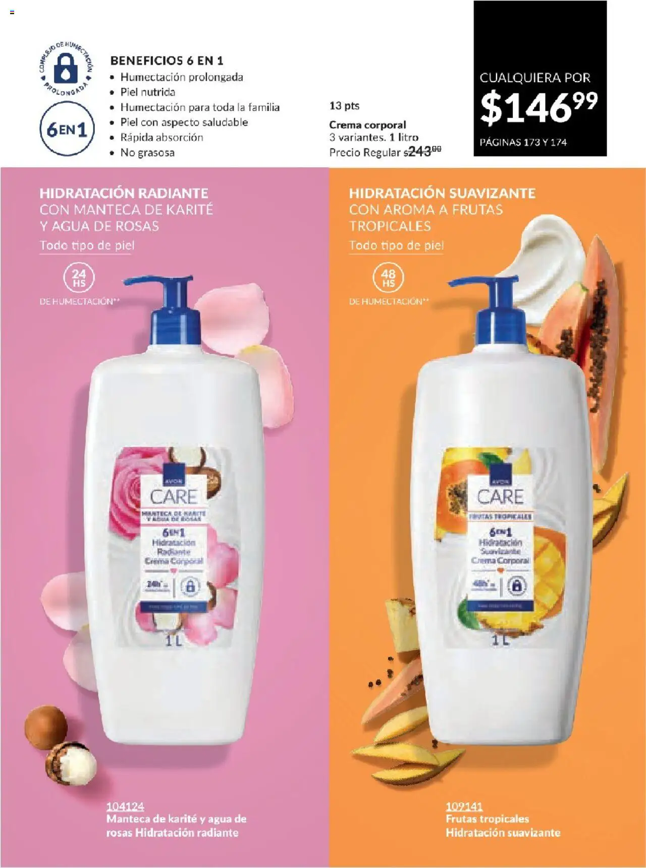 Nuevas ofertas de AVON válidas en toda la República Mexicana desde el 17.03.2025. ¡Encuentra las mejores ofertas en AVON campaña 7 2025! | Página: 174 | Productos: Crema, Suavizante, Radiante, Crema corporal
